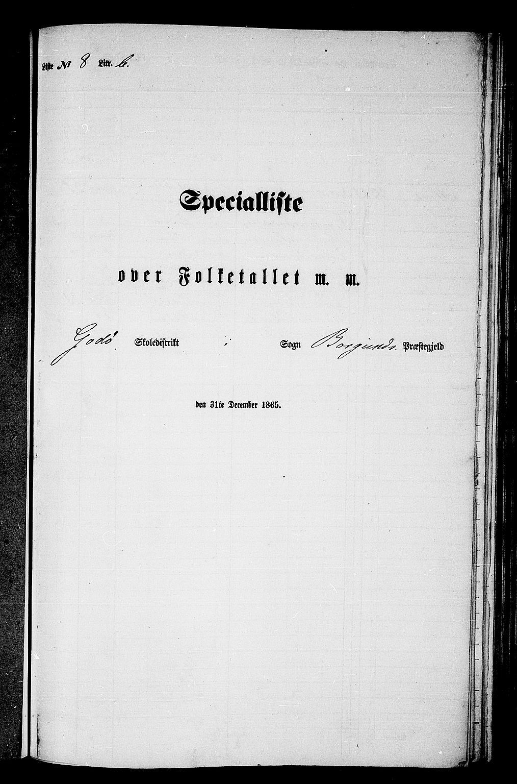 RA, 1865 census for Borgund, 1865, p. 159