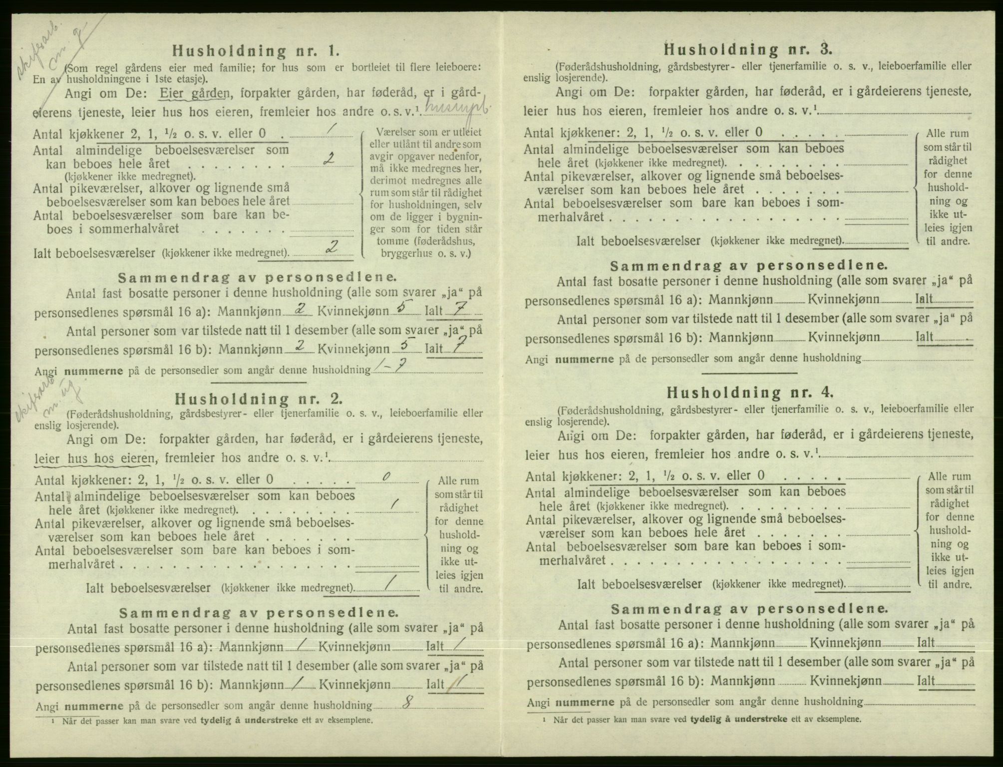 SAB, 1920 census for Voss, 1920, p. 1928