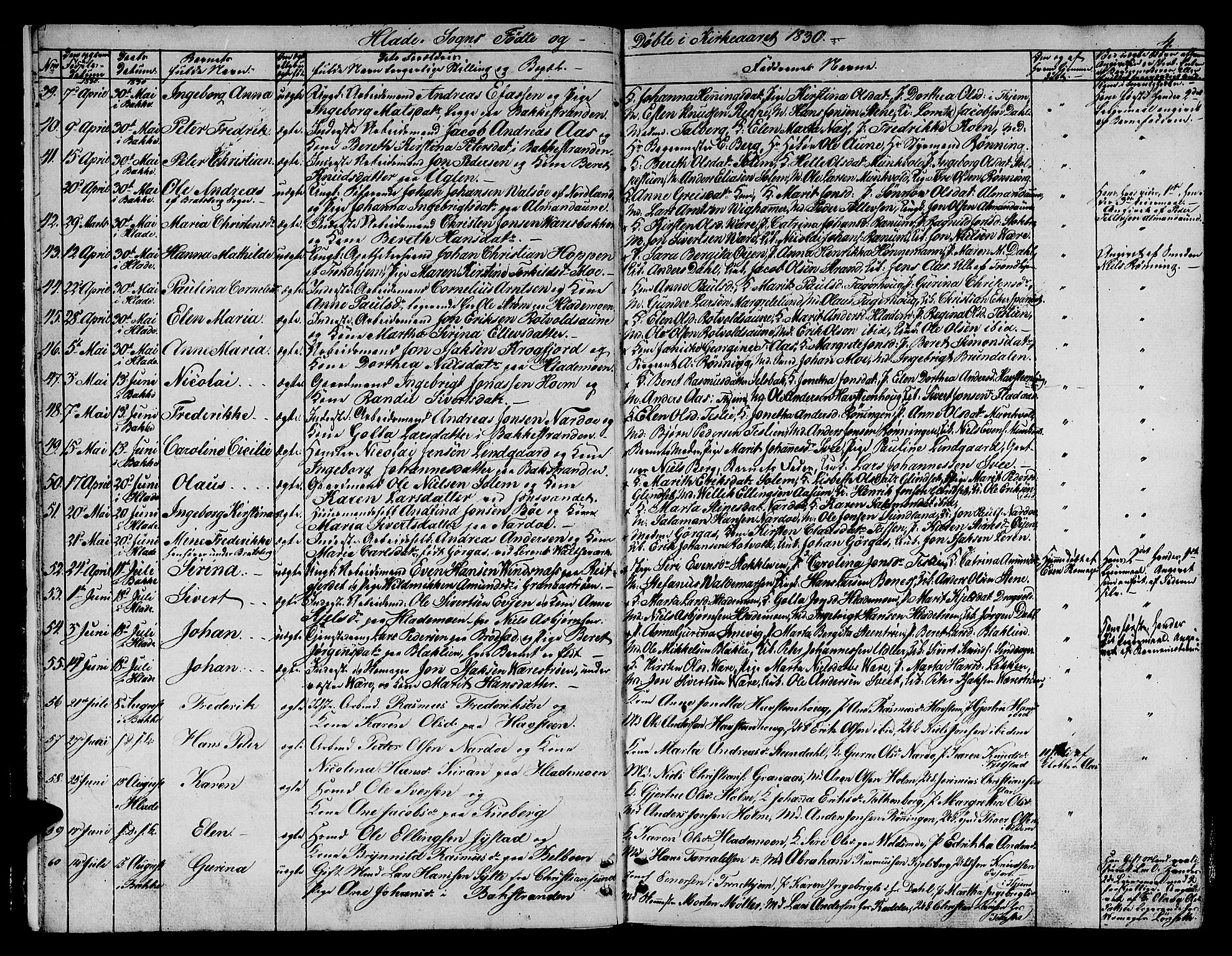 Ministerialprotokoller, klokkerbøker og fødselsregistre - Sør-Trøndelag, SAT/A-1456/606/L0308: Parish register (copy) no. 606C04, 1829-1840, p. 4
