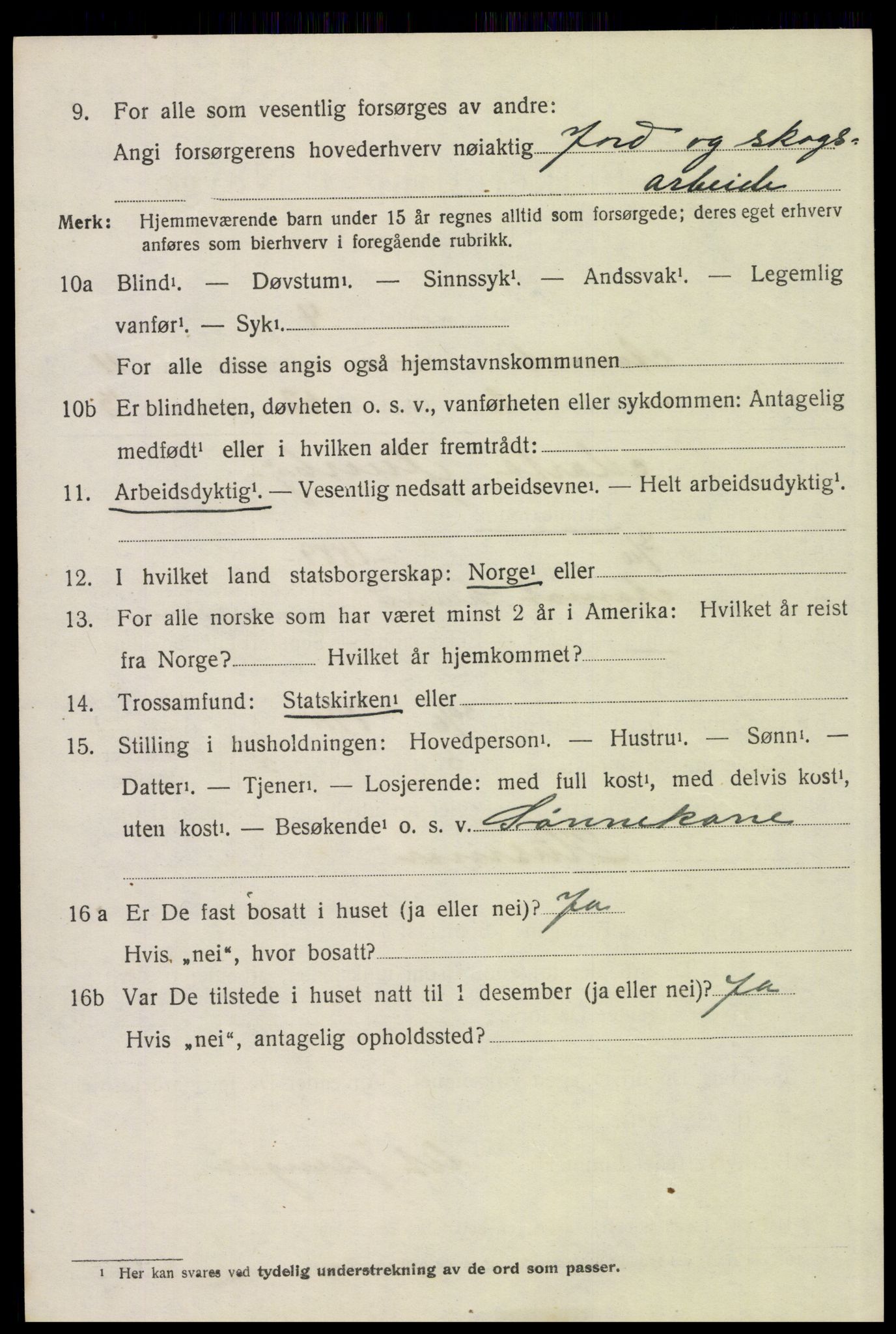 SAH, 1920 census for Åmot, 1920, p. 9430