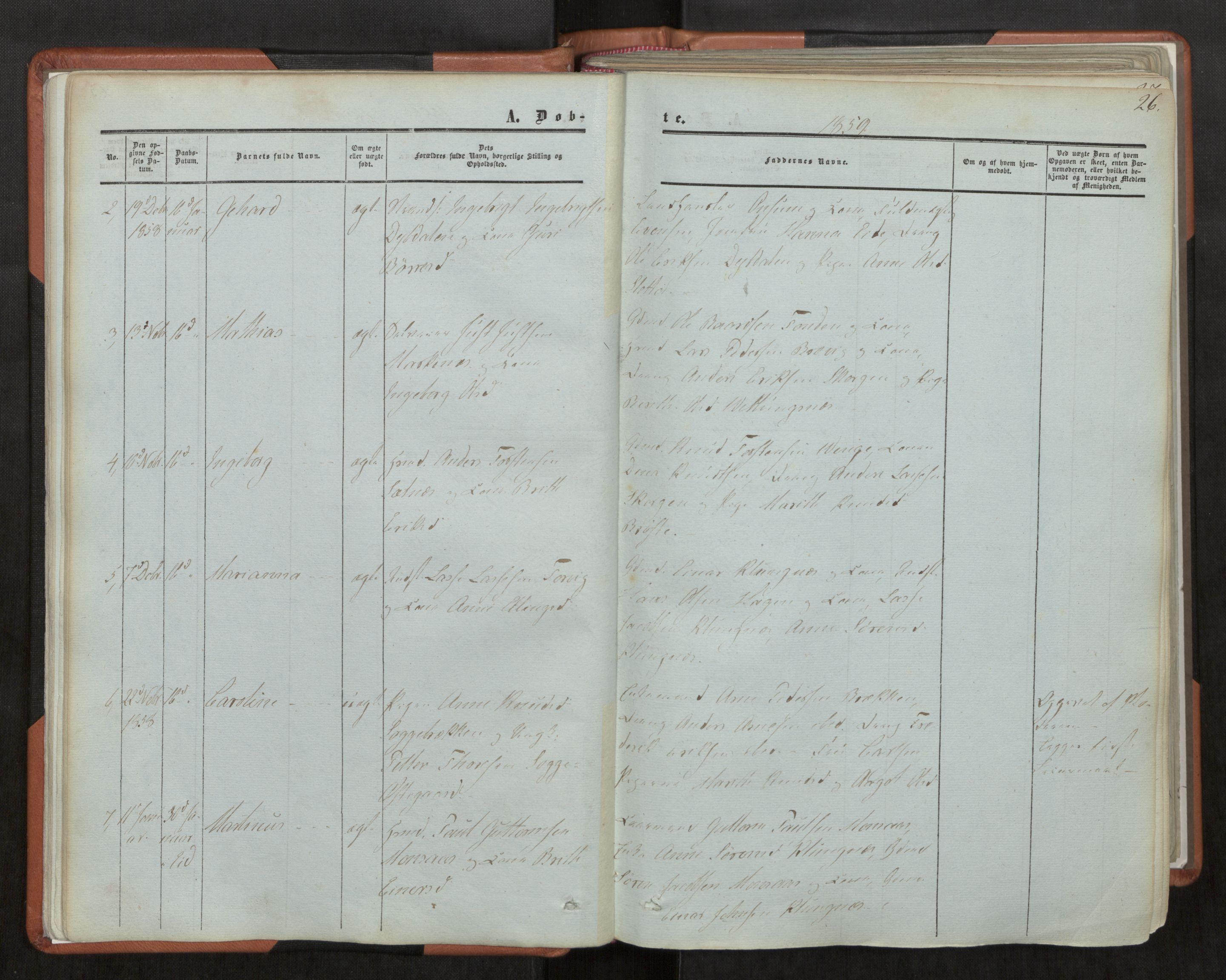 Ministerialprotokoller, klokkerbøker og fødselsregistre - Møre og Romsdal, AV/SAT-A-1454/544/L0572: Parish register (official) no. 544A05, 1854-1886, p. 26