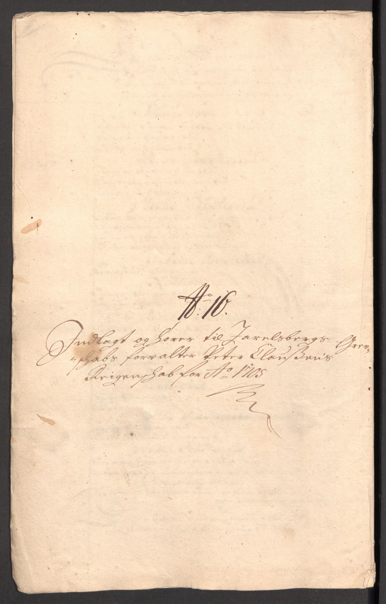Rentekammeret inntil 1814, Reviderte regnskaper, Fogderegnskap, RA/EA-4092/R32/L1871: Fogderegnskap Jarlsberg grevskap, 1703-1705, p. 620