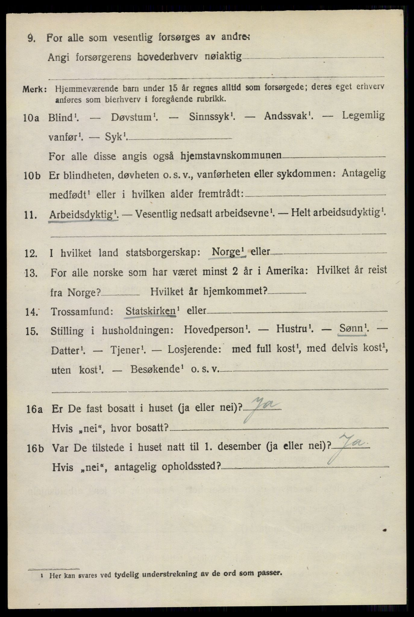 SAO, 1920 census for Sørum, 1920, p. 3630