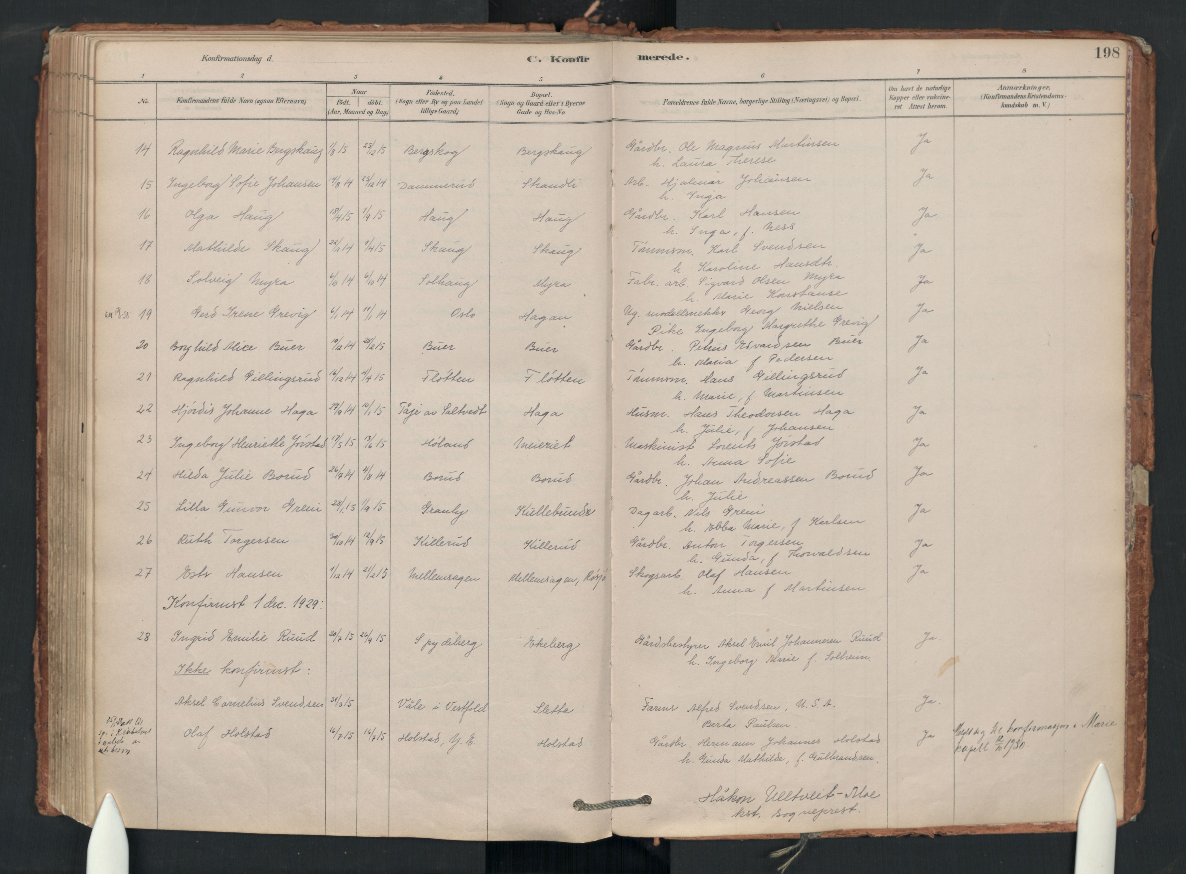 Enebakk prestekontor Kirkebøker, SAO/A-10171c/F/Fa/L0018: Parish register (official) no. I 18, 1877-1930, p. 198