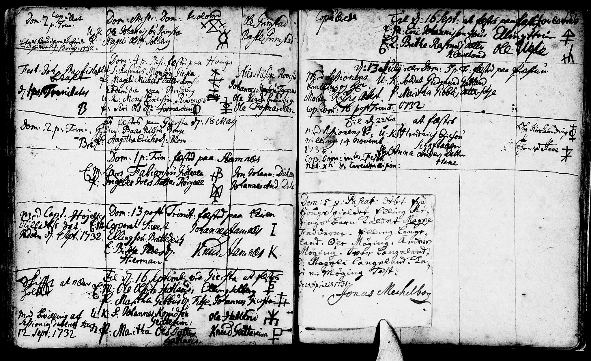 Haus sokneprestembete, AV/SAB-A-75601/H/Haa: Parish register (official) no. A 4, 1723-1733, p. 156