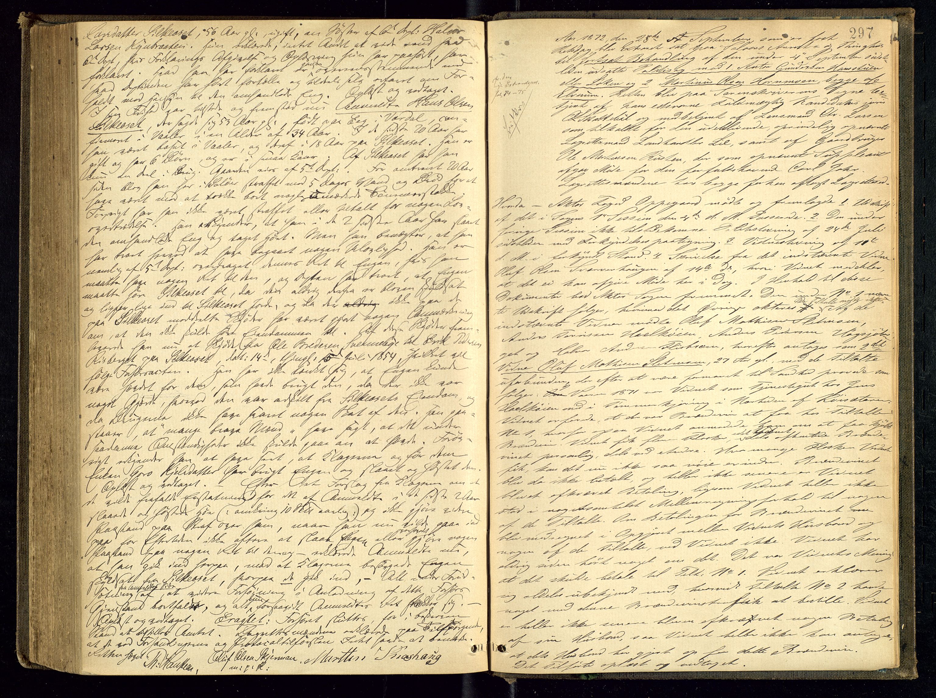 Solør tingrett, AV/SAH-TING-008/G/Gc/Gca/L0014: Ekstrarettsprotokoll, 1868-1872, p. 297