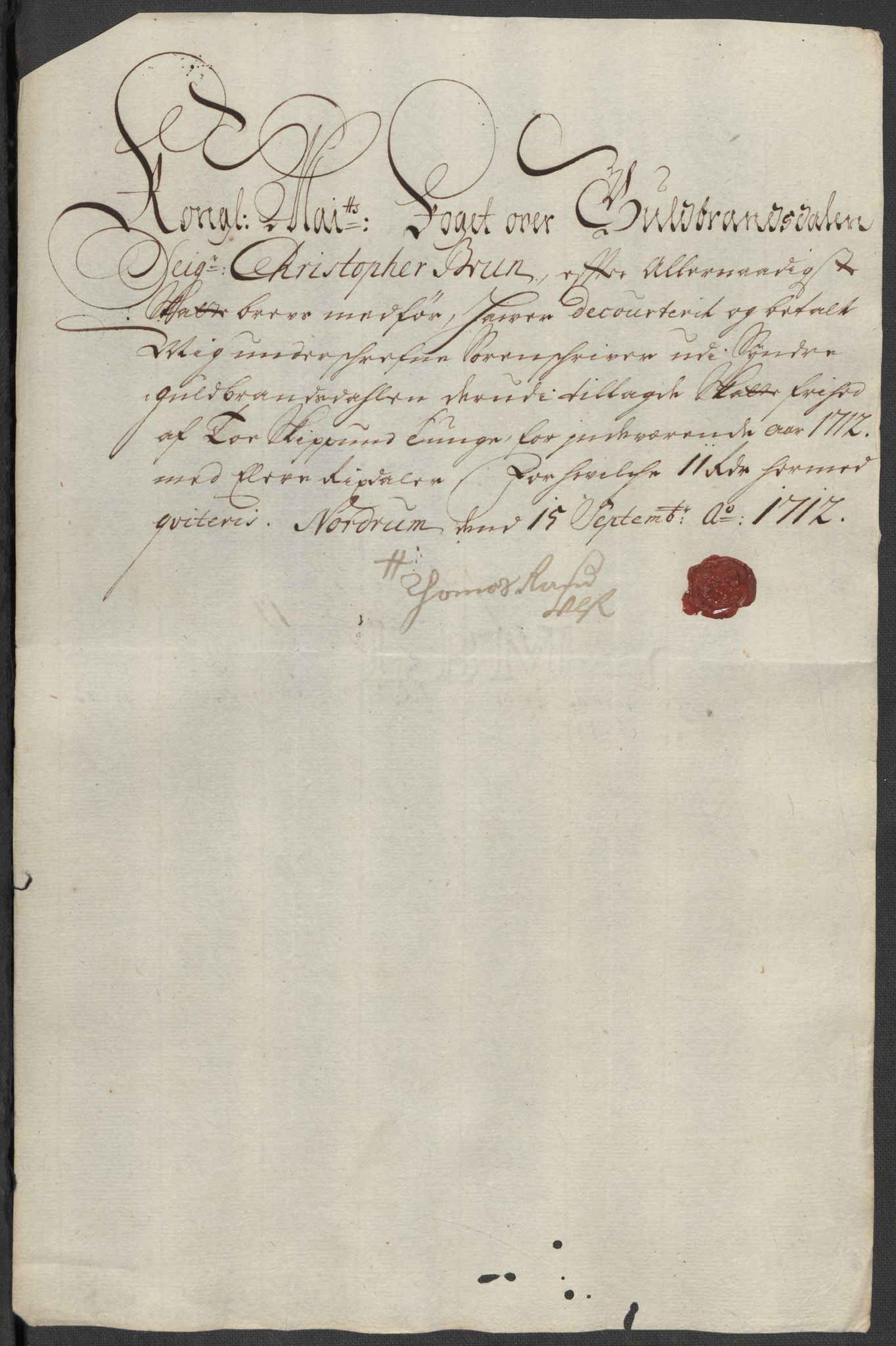 Rentekammeret inntil 1814, Reviderte regnskaper, Fogderegnskap, AV/RA-EA-4092/R17/L1181: Fogderegnskap Gudbrandsdal, 1712, p. 158