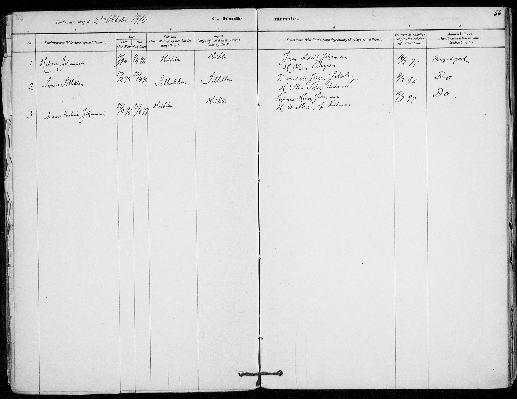 Vestby prestekontor Kirkebøker, SAO/A-10893/F/Fd/L0001: Parish register (official) no. IV 1, 1878-1945, p. 66