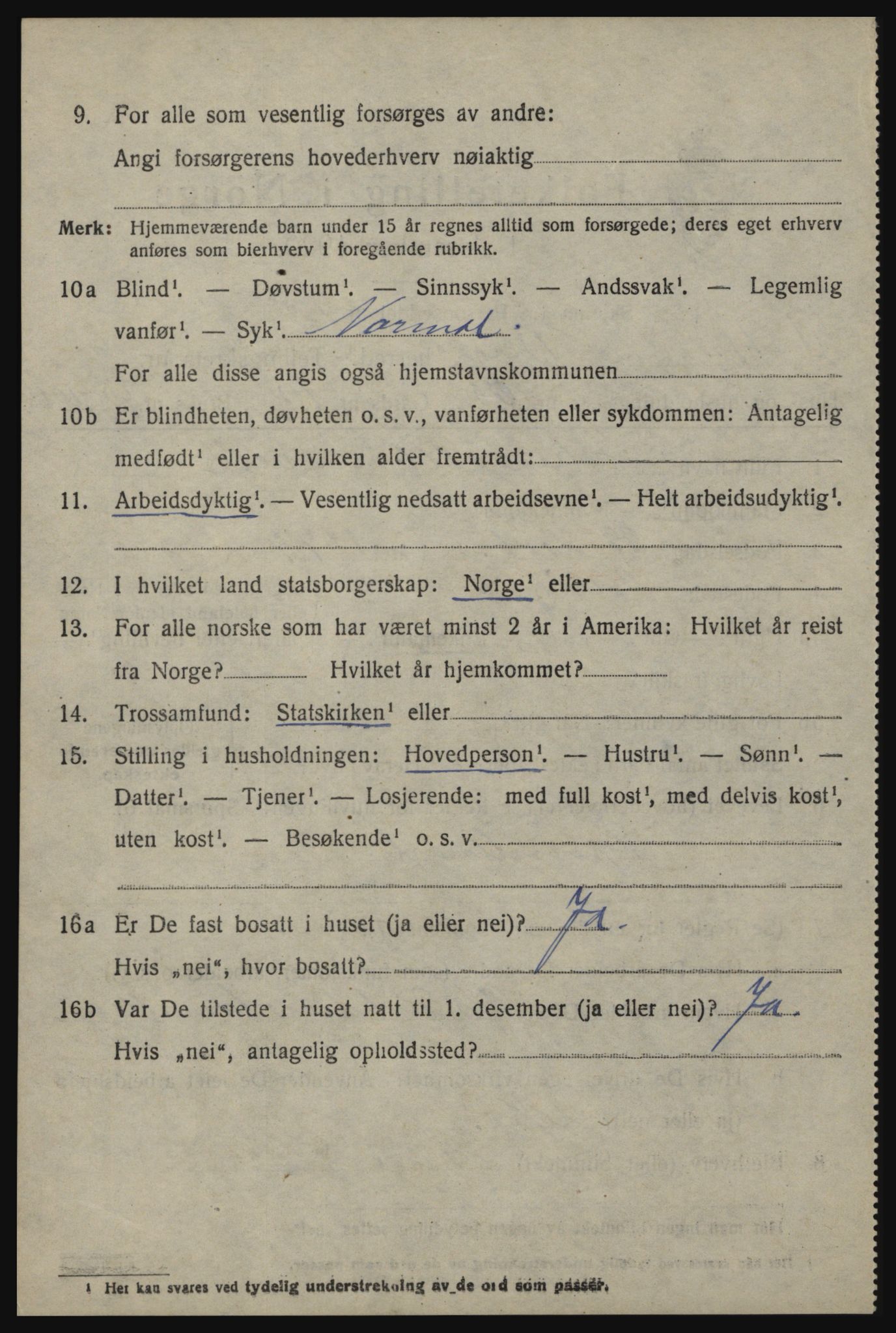 SAO, 1920 census for Berg, 1920, p. 11250