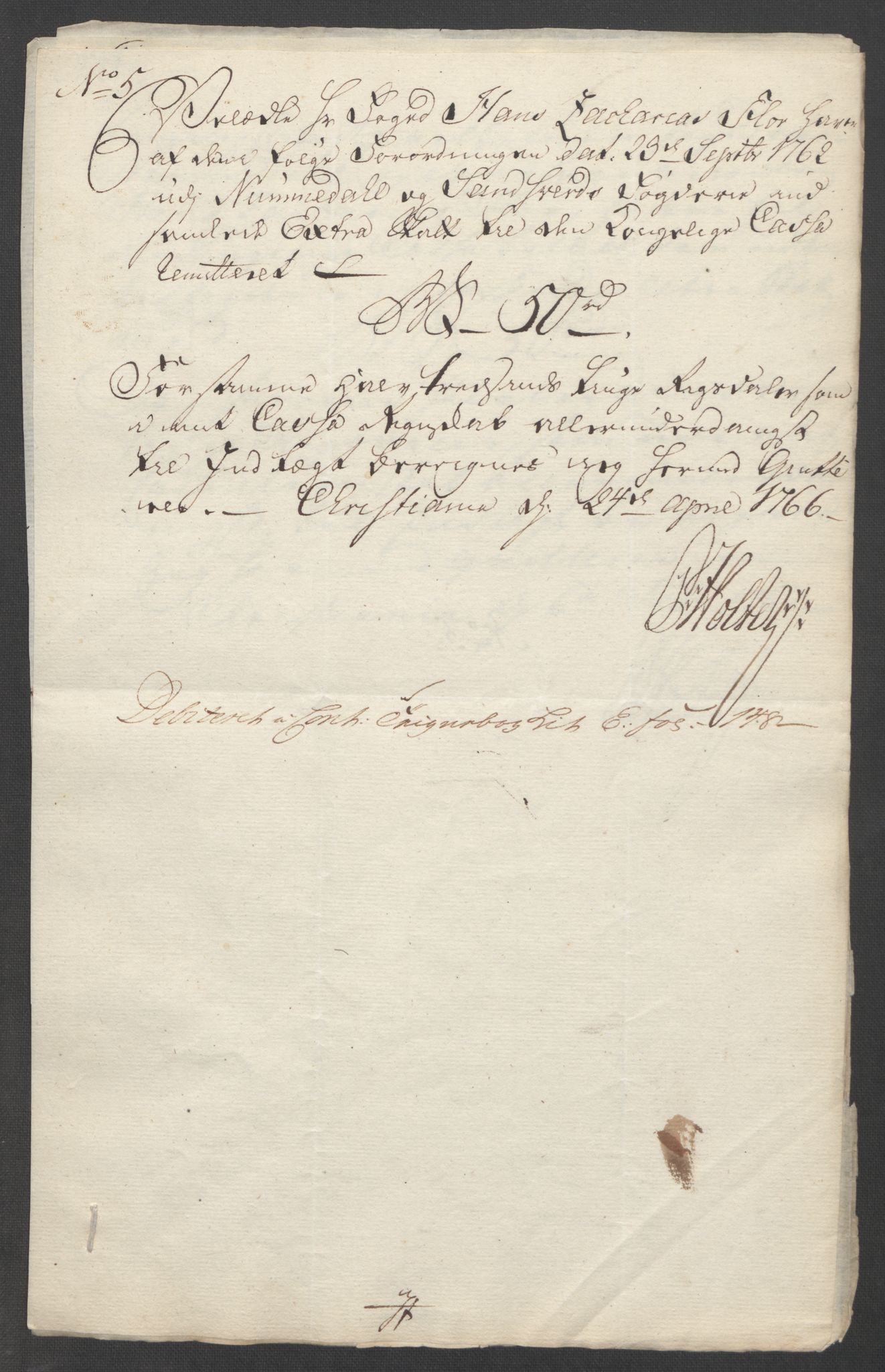 Rentekammeret inntil 1814, Reviderte regnskaper, Fogderegnskap, RA/EA-4092/R24/L1672: Ekstraskatten Numedal og Sandsvær, 1762-1767, p. 314