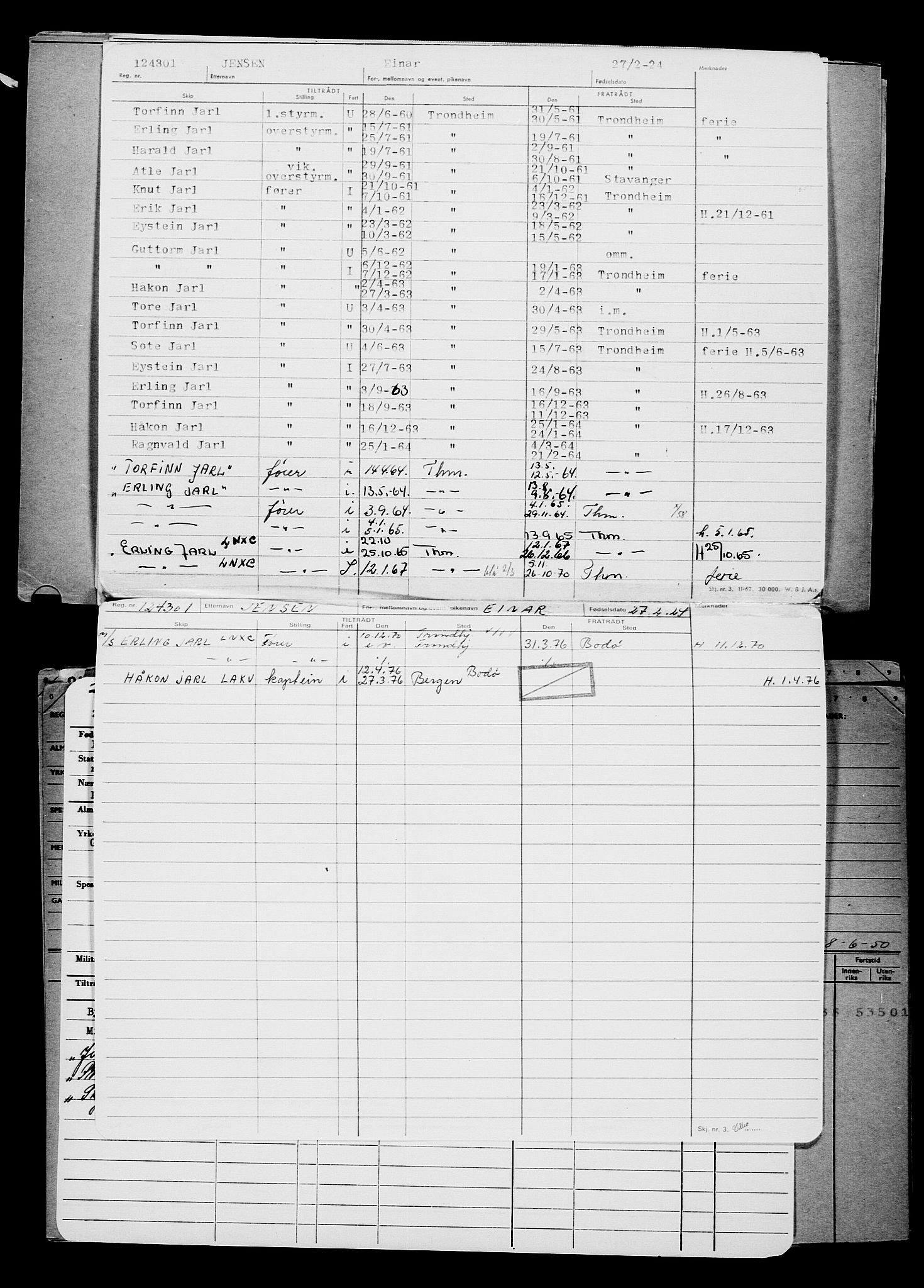 Direktoratet for sjømenn, AV/RA-S-3545/G/Gb/L0228: Hovedkort, 1924, p. 354