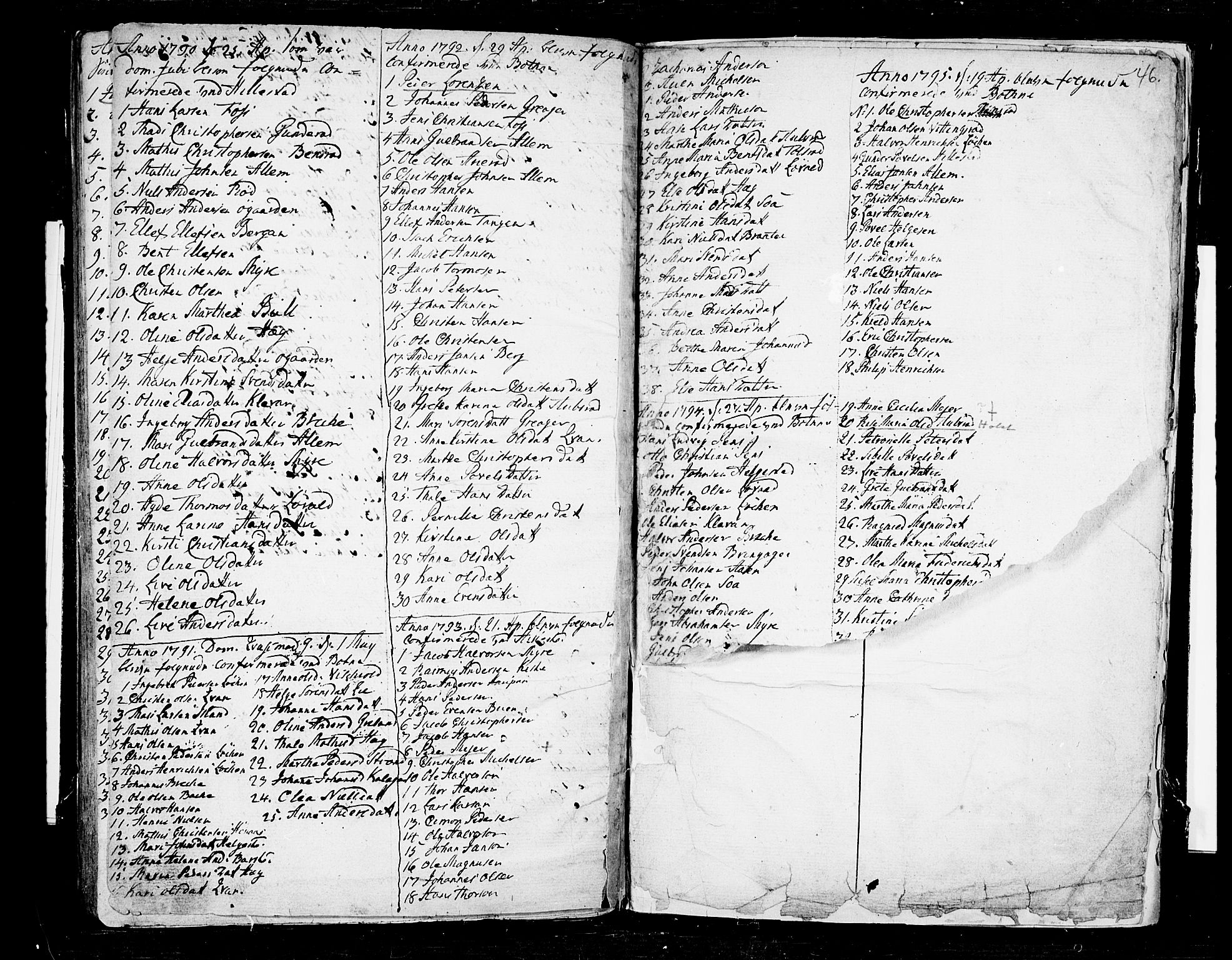 Botne kirkebøker, SAKO/A-340/F/Fa/L0002: Parish register (official) no. I 2, 1779-1791, p. 46