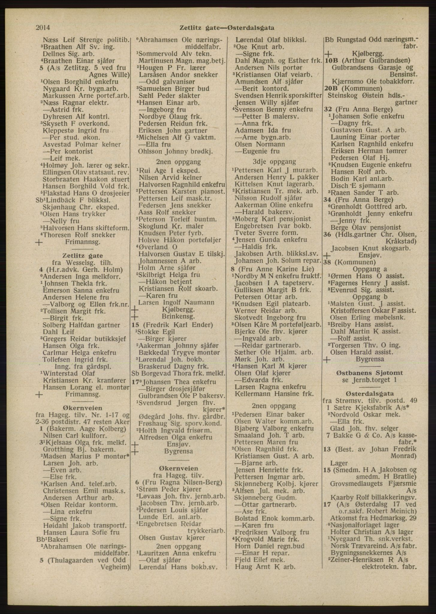 Kristiania/Oslo adressebok, PUBL/-, 1946, p. 2014