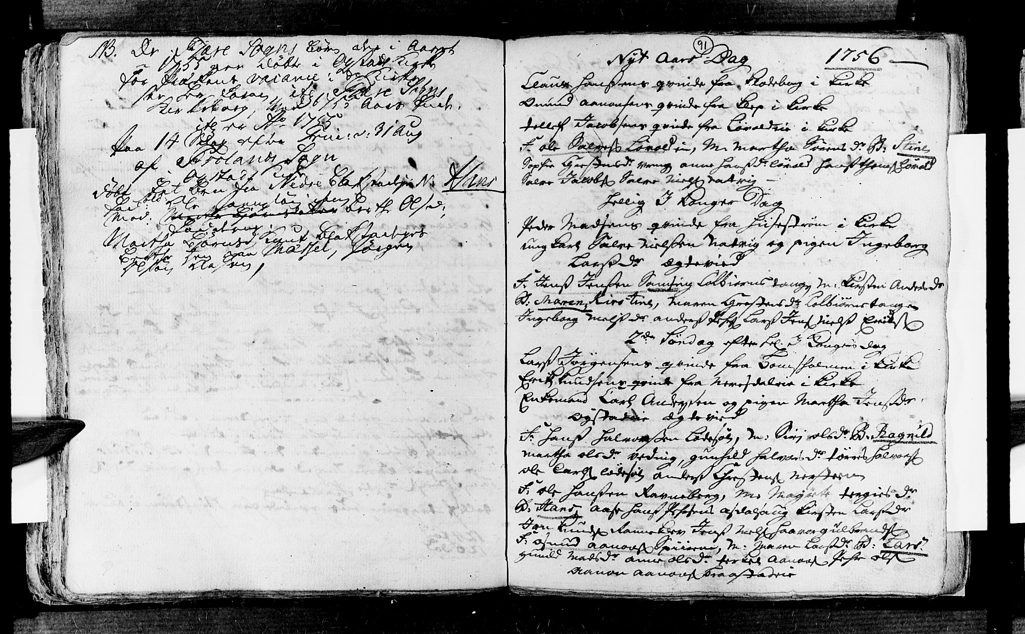 Øyestad sokneprestkontor, AV/SAK-1111-0049/F/Fa/L0005: Parish register (official) no. A 5, 1751-1757, p. 91