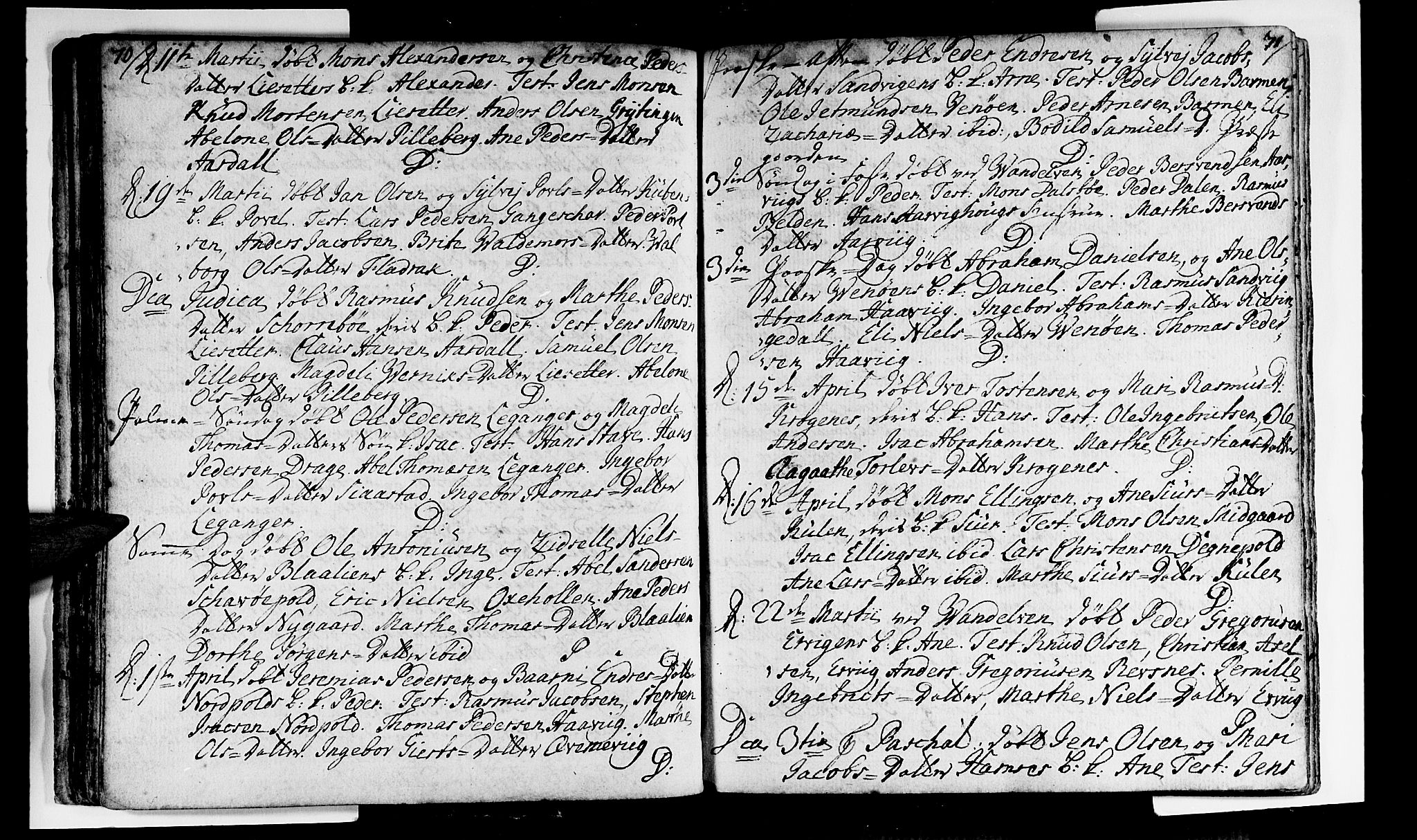 Selje sokneprestembete, SAB/A-99938/H/Ha/Haa/Haaa: Parish register (official) no. A 4, 1743-1759, p. 70-71