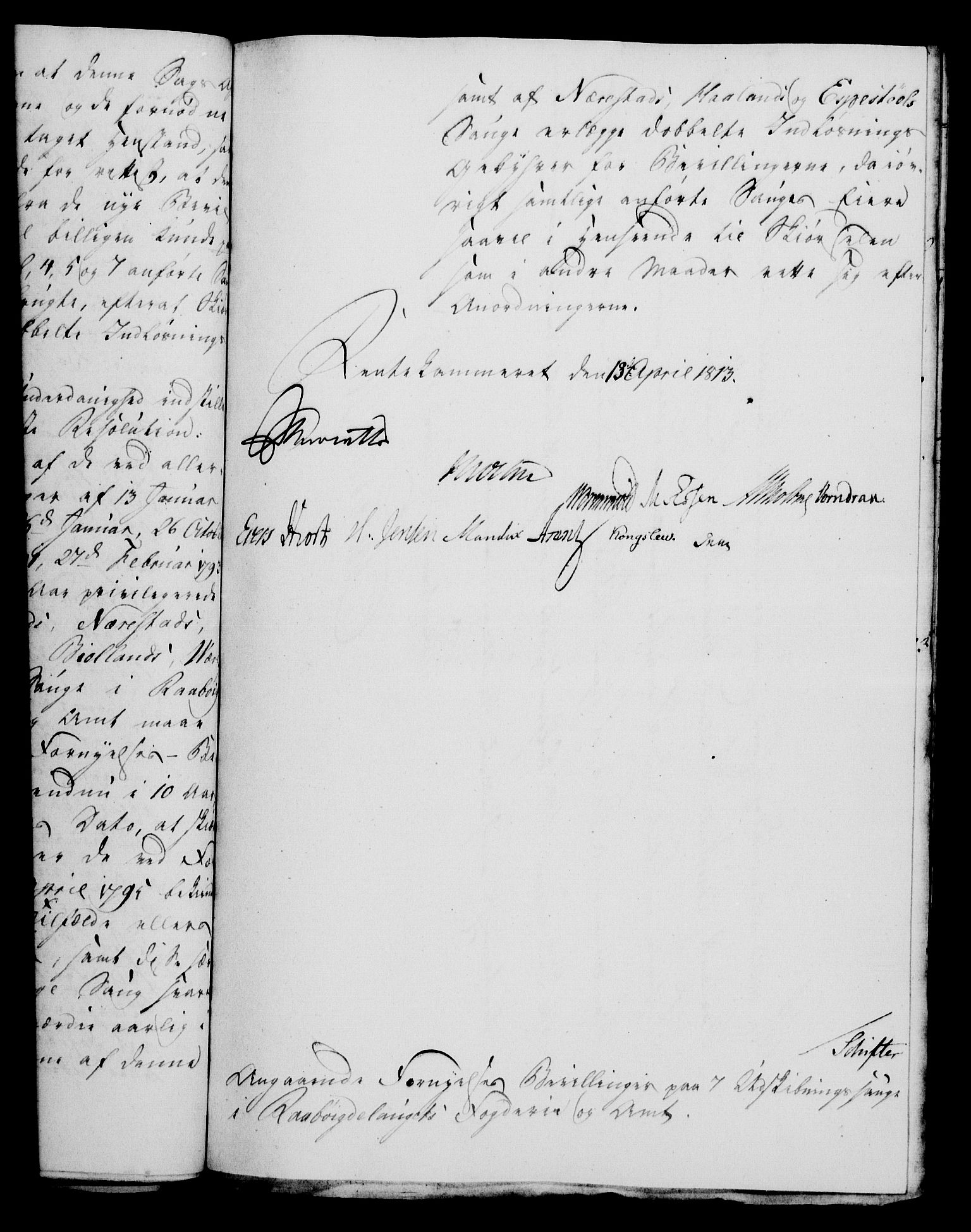 Rentekammeret, Kammerkanselliet, AV/RA-EA-3111/G/Gf/Gfa/L0095: Norsk relasjons- og resolusjonsprotokoll (merket RK 52.95), 1813-1814, p. 214