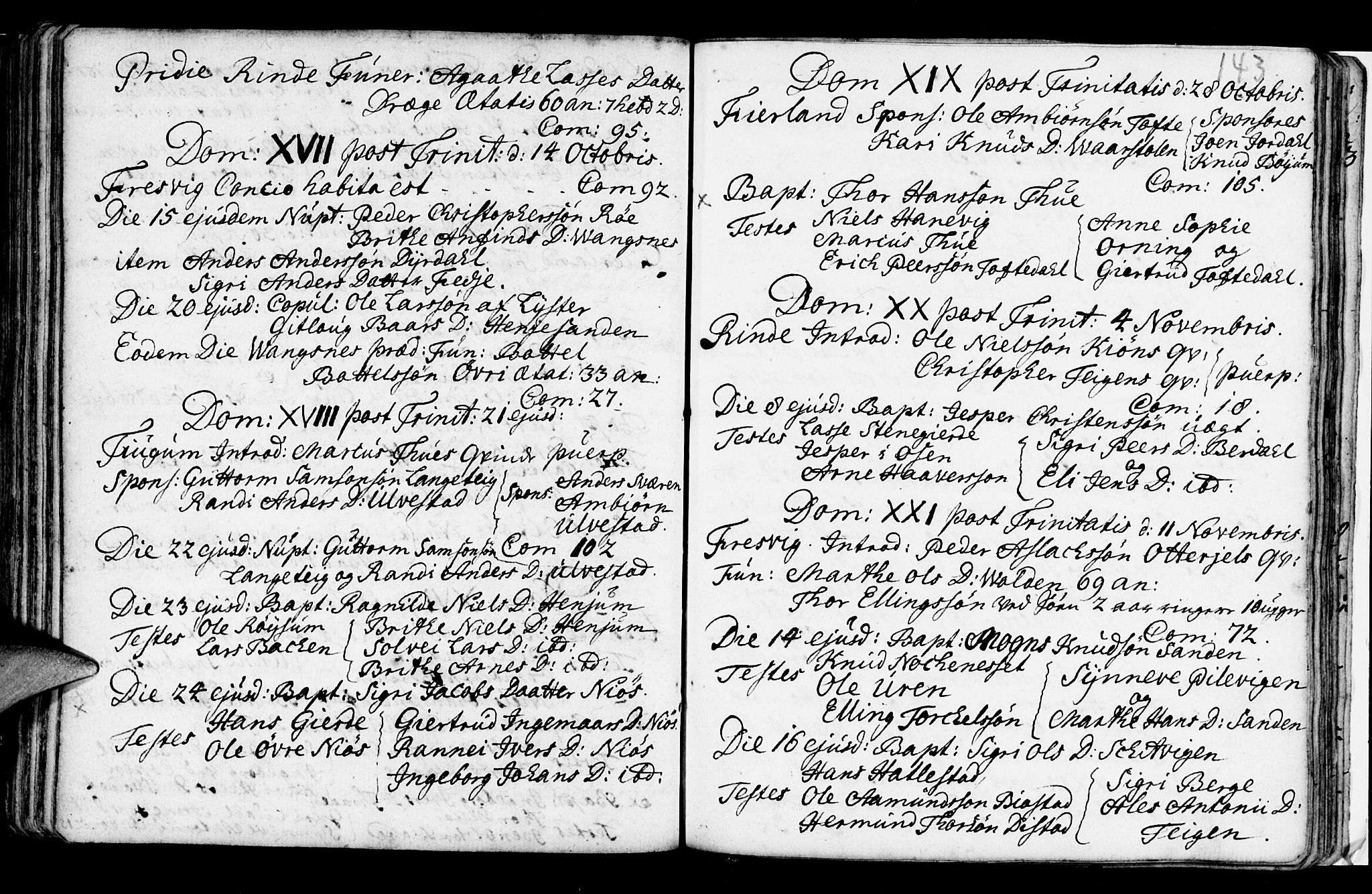 Leikanger sokneprestembete, AV/SAB-A-81001/H/Haa/Haaa/L0002: Parish register (official) no. A 2, 1735-1756, p. 143