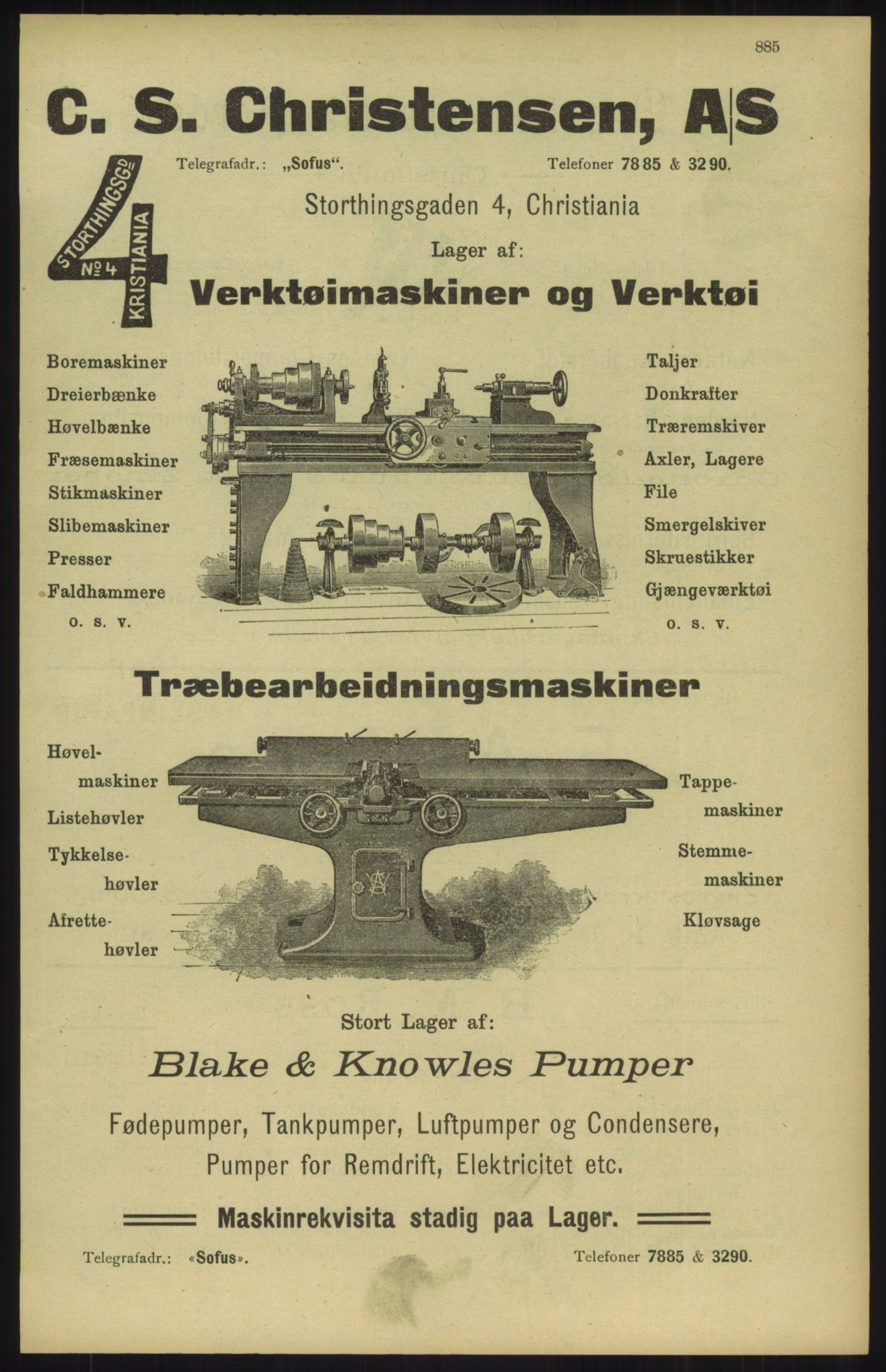 Kristiania/Oslo adressebok, PUBL/-, 1904, p. 885