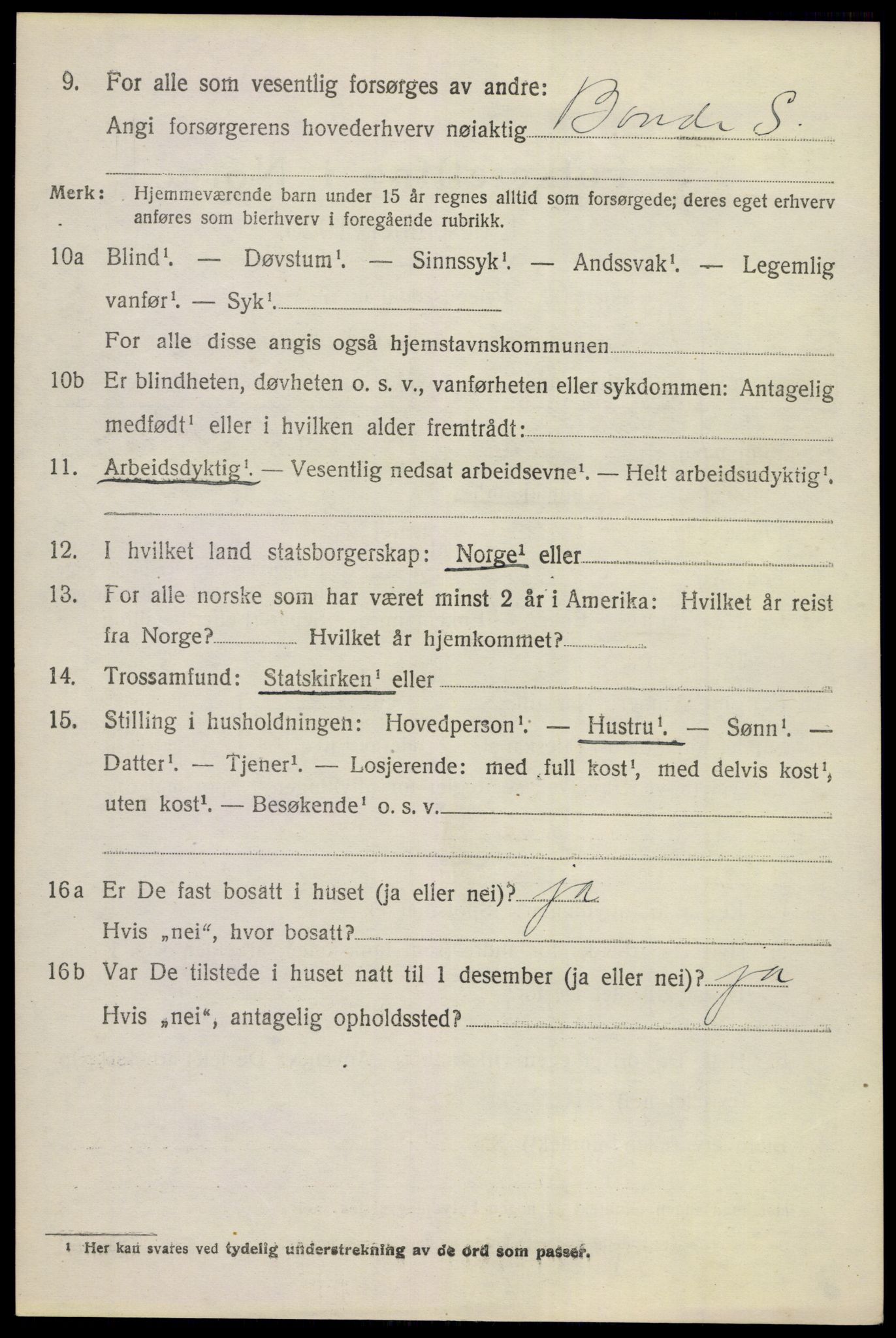 SAKO, 1920 census for Sigdal, 1920, p. 8643