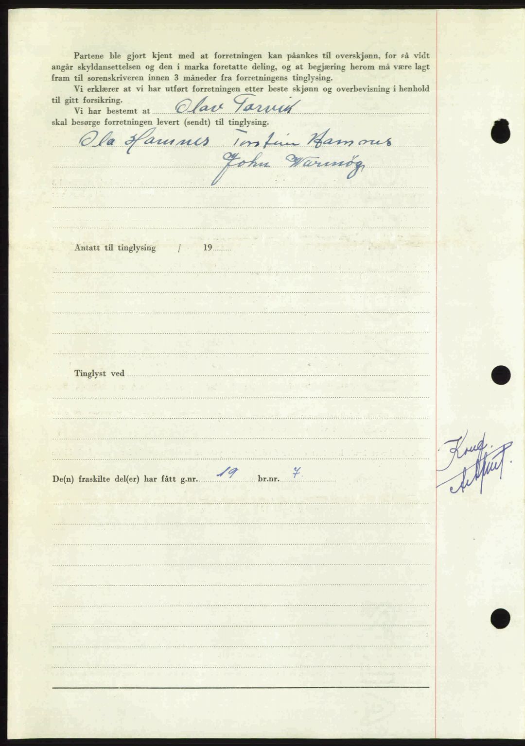 Nordmøre sorenskriveri, AV/SAT-A-4132/1/2/2Ca: Mortgage book no. A114, 1950-1950, Diary no: : 592/1950