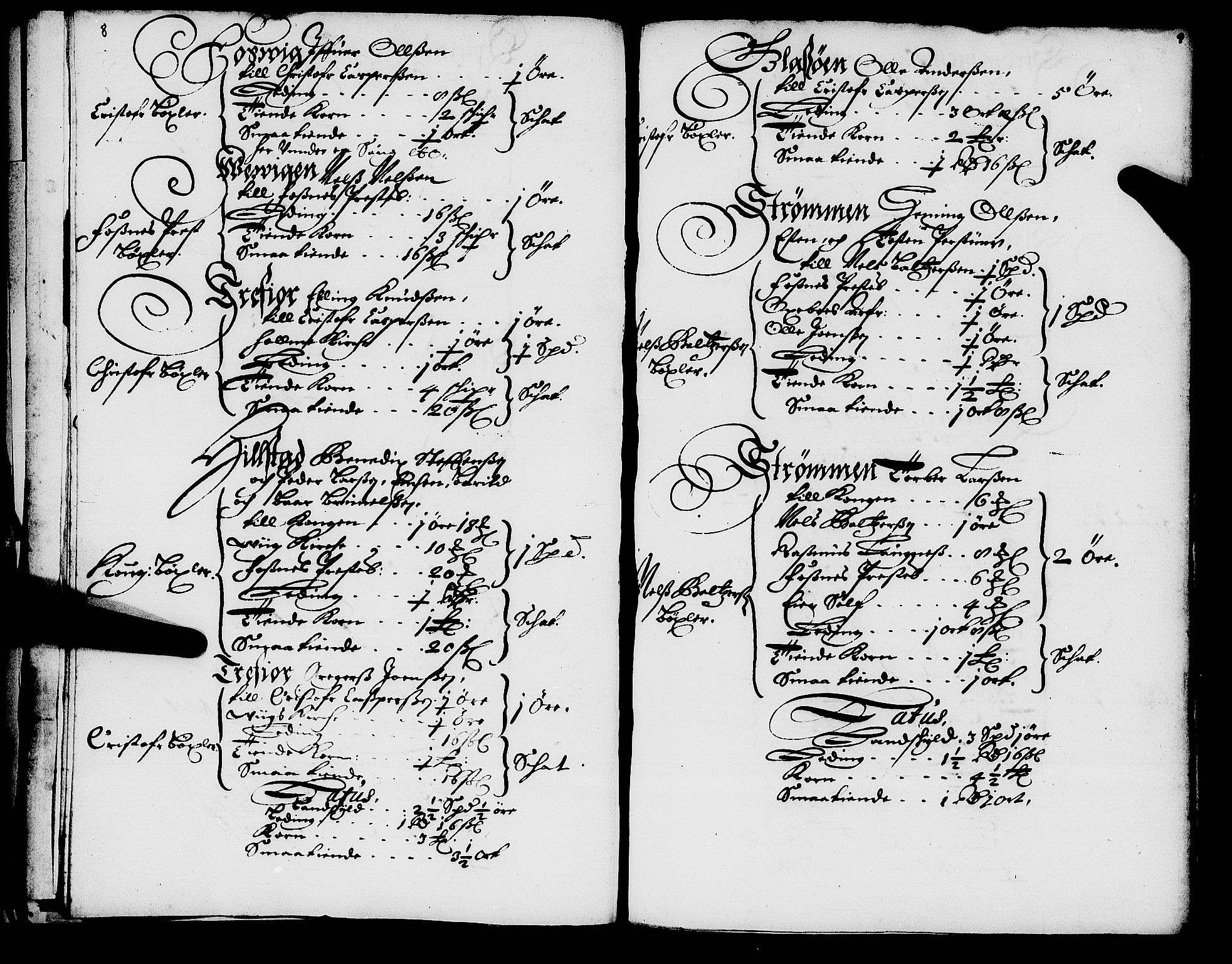 Rentekammeret inntil 1814, Realistisk ordnet avdeling, AV/RA-EA-4070/N/Nb/Nba/L0056: Namdalen len, 1669, p. 8-9