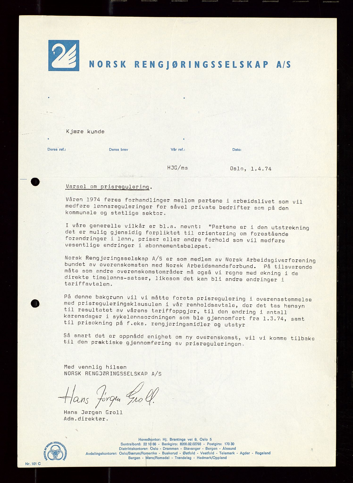 Industridepartementet, Oljekontoret, AV/SAST-A-101348/Di/L0002: DWP, måneds- kvartals- halvårs- og årsrapporter, økonomi, personell, div., 1972-1974, p. 492