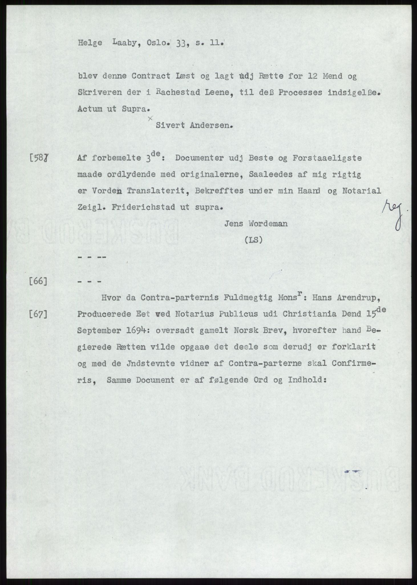 Samlinger til kildeutgivelse, Diplomavskriftsamlingen, AV/RA-EA-4053/H/Ha, p. 584