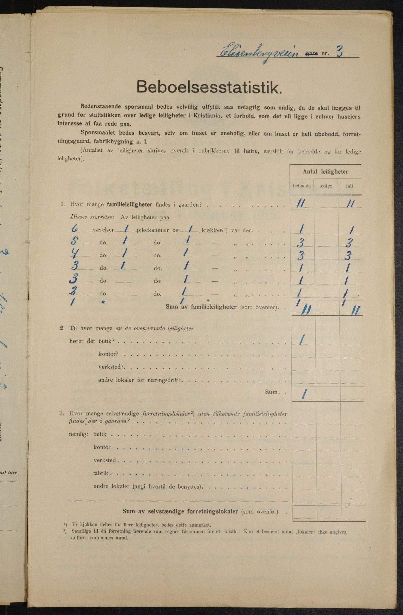 OBA, Municipal Census 1915 for Kristiania, 1915, p. 19989