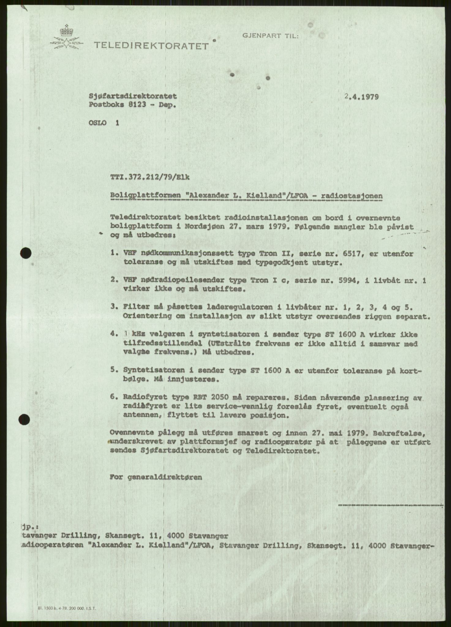 Justisdepartementet, Granskningskommisjonen ved Alexander Kielland-ulykken 27.3.1980, AV/RA-S-1165/D/L0006: A Alexander L. Kielland (Doku.liste + A3-A6, A11-A13, A18-A20-A21, A23, A31 av 31)/Dykkerjournaler, 1980-1981, p. 62