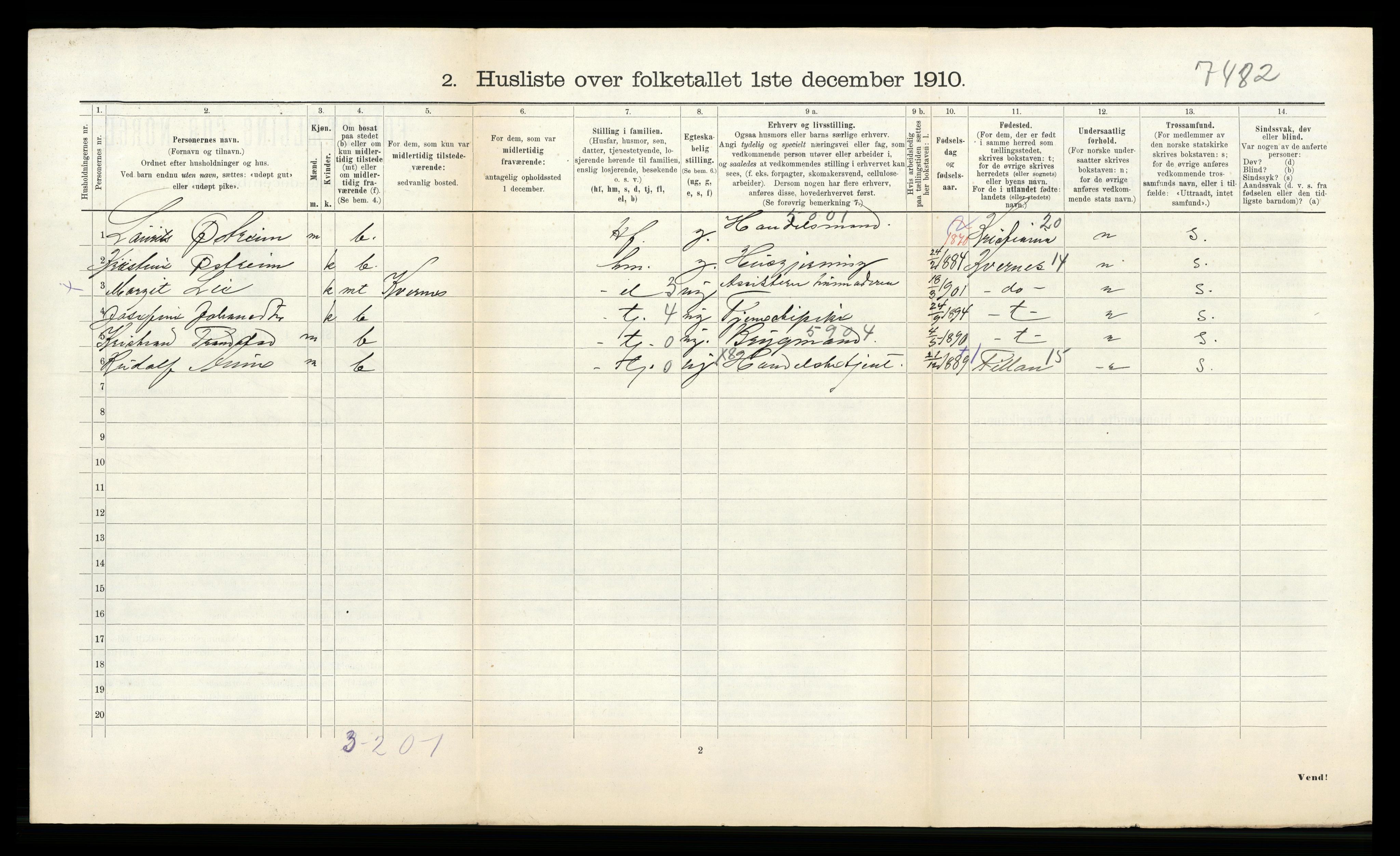 RA, 1910 census for Nord-Frøya, 1910, p. 547