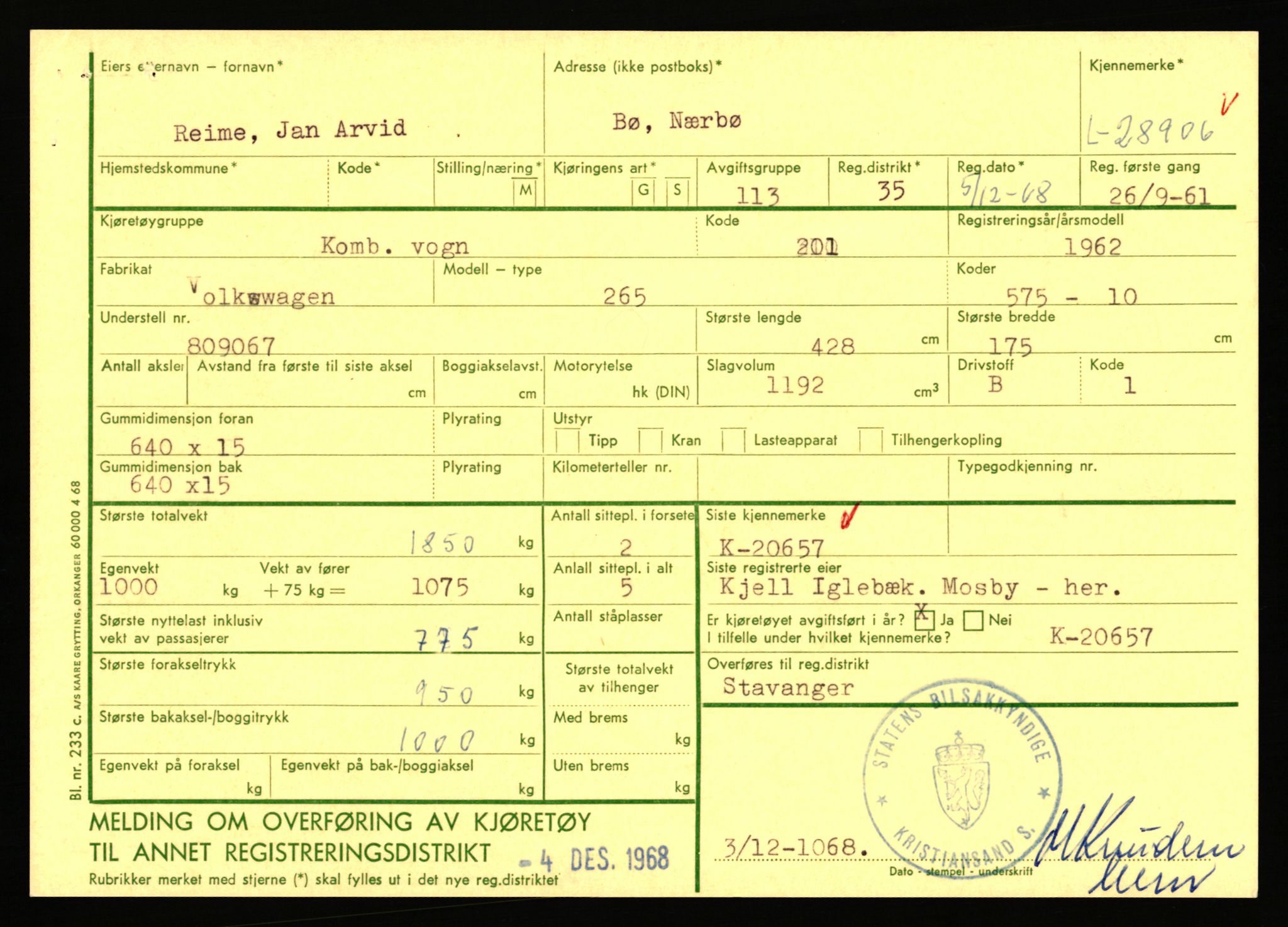 Stavanger trafikkstasjon, AV/SAST-A-101942/0/F/L0047: L-28400 - L-29099, 1930-1971, p. 1533