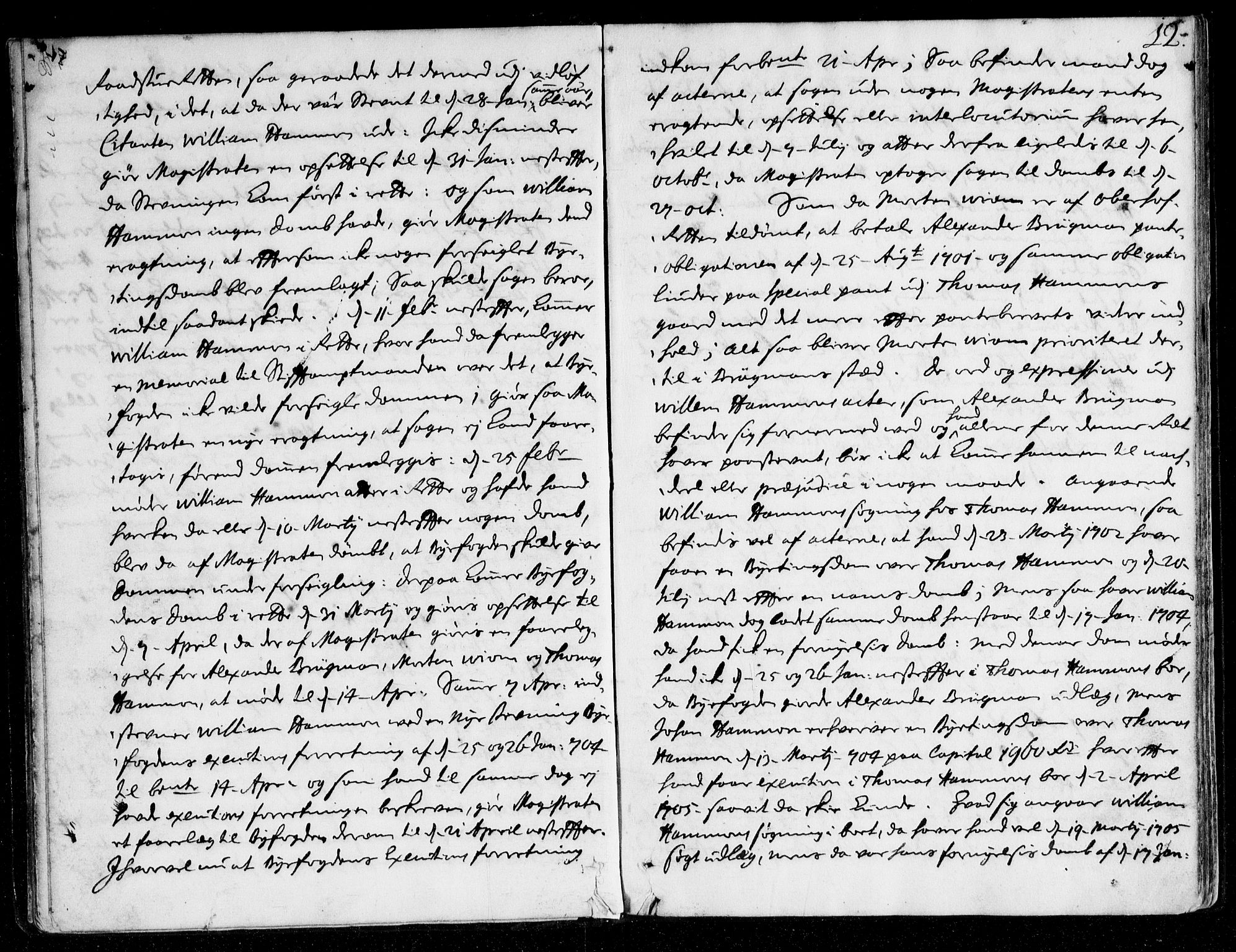 Overhoffretten 1667-1797, AV/RA-EA-2884/Aa/L0036: Avsiktsprotokoll, 1706, p. 11b-12a