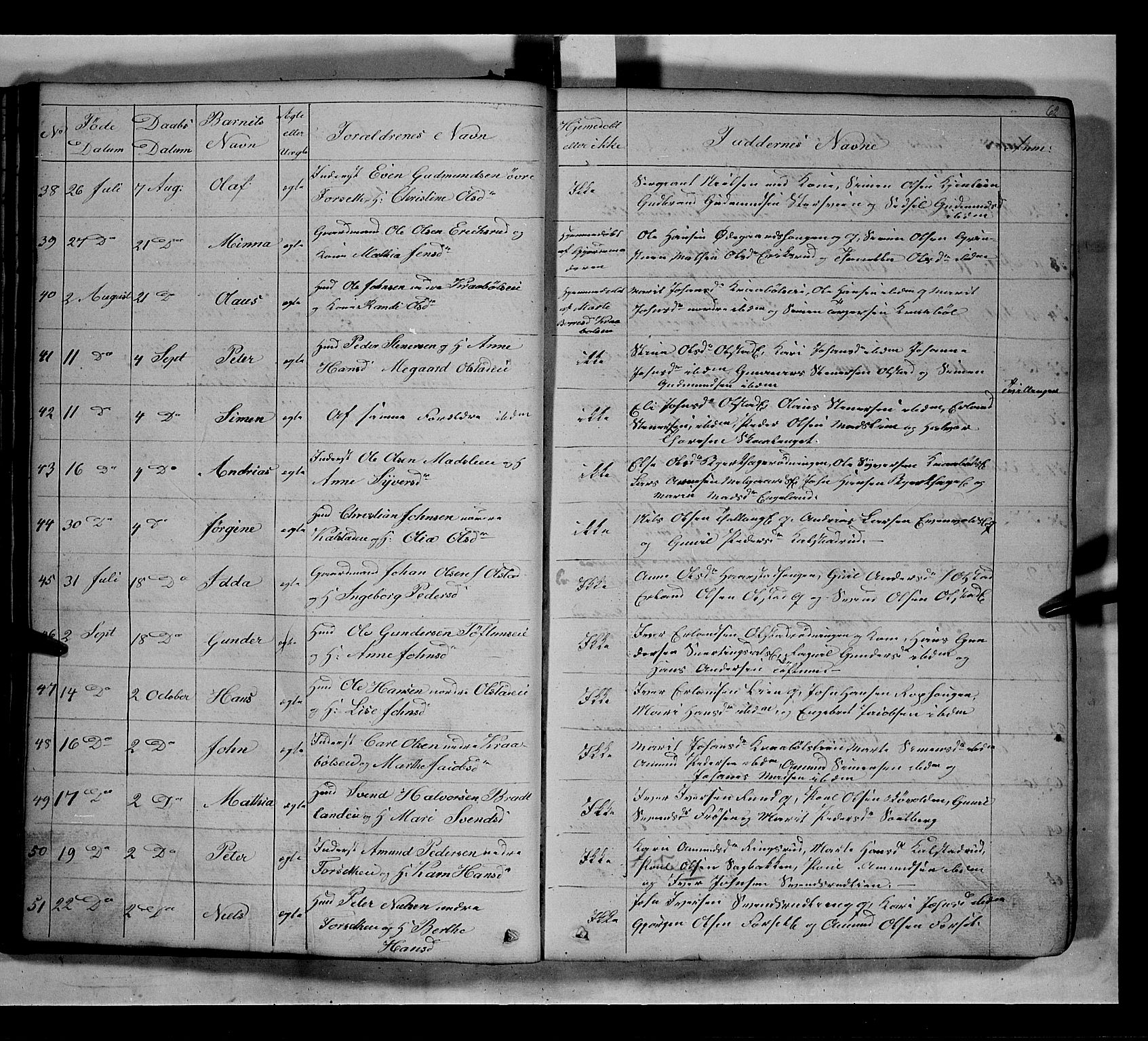 Gausdal prestekontor, AV/SAH-PREST-090/H/Ha/Hab/L0005: Parish register (copy) no. 5, 1846-1867, p. 62