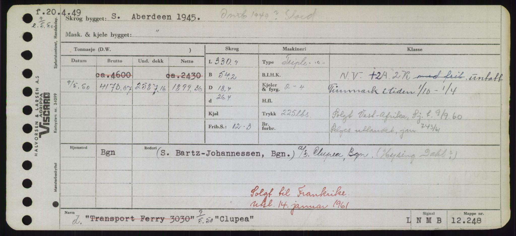 Sjøfartsdirektoratet med forløpere, Skipsmålingen, RA/S-1627/H/Hd/L0008: Fartøy, C-D, p. 73