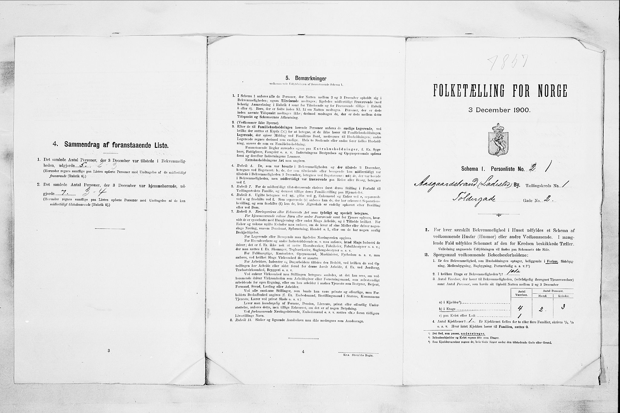 RA, 1900 census for Åsgårdstrand, 1900, p. 18