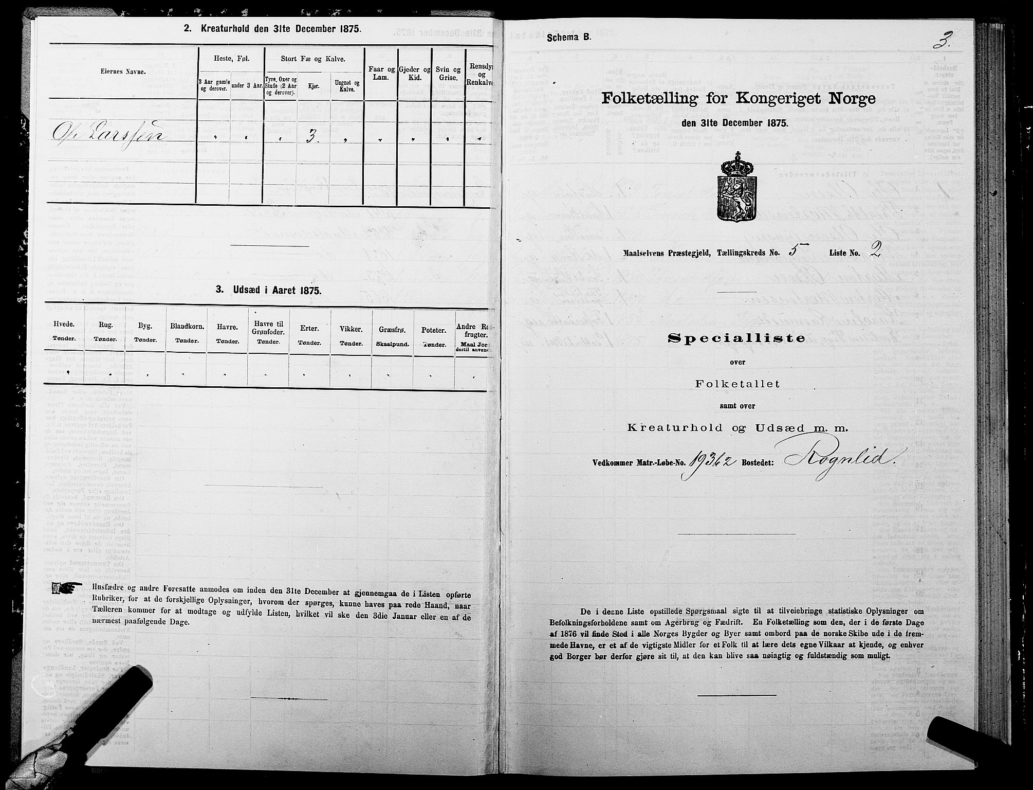 SATØ, 1875 census for 1924P Målselv, 1875, p. 3003