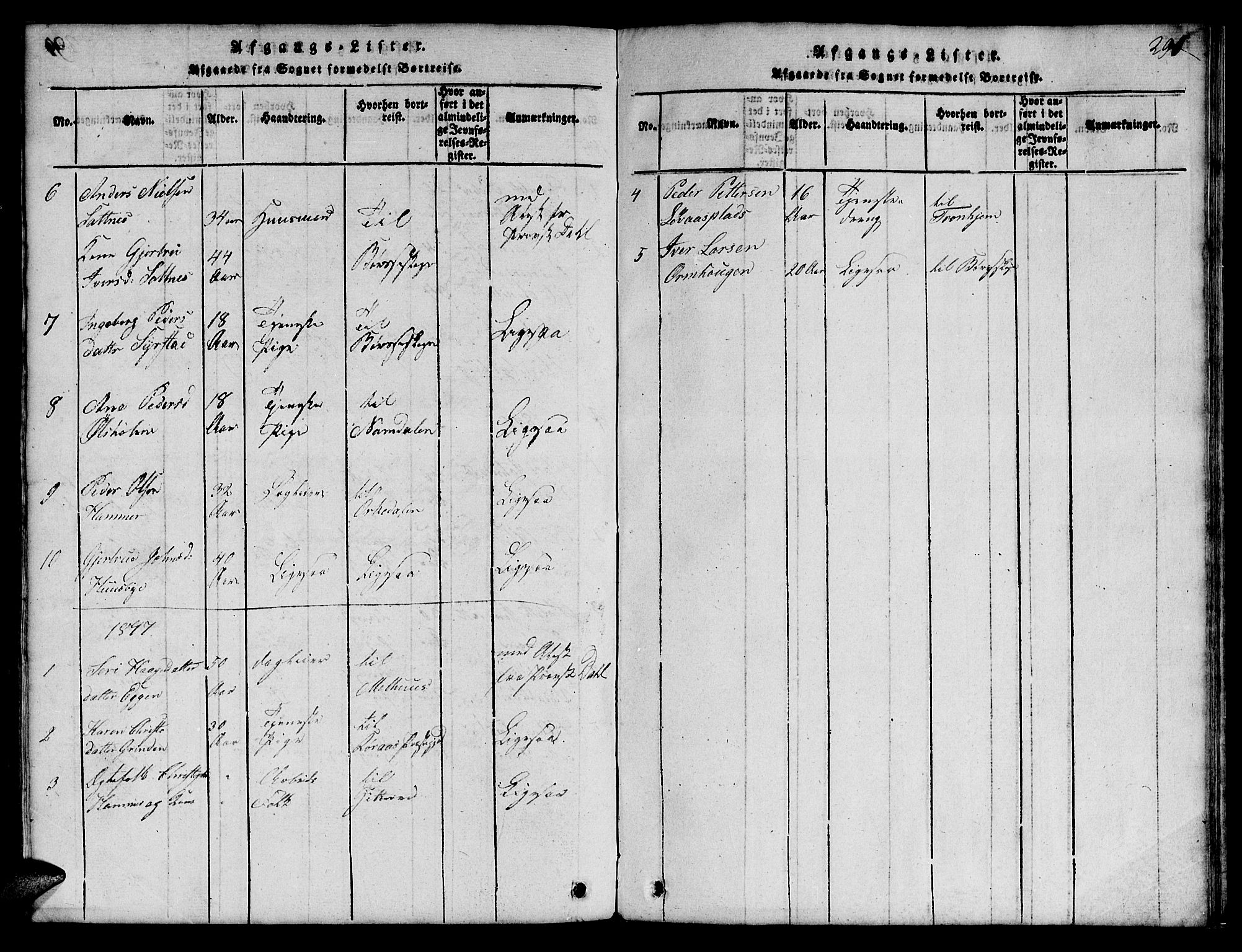 Ministerialprotokoller, klokkerbøker og fødselsregistre - Sør-Trøndelag, SAT/A-1456/666/L0788: Parish register (copy) no. 666C01, 1816-1847, p. 291