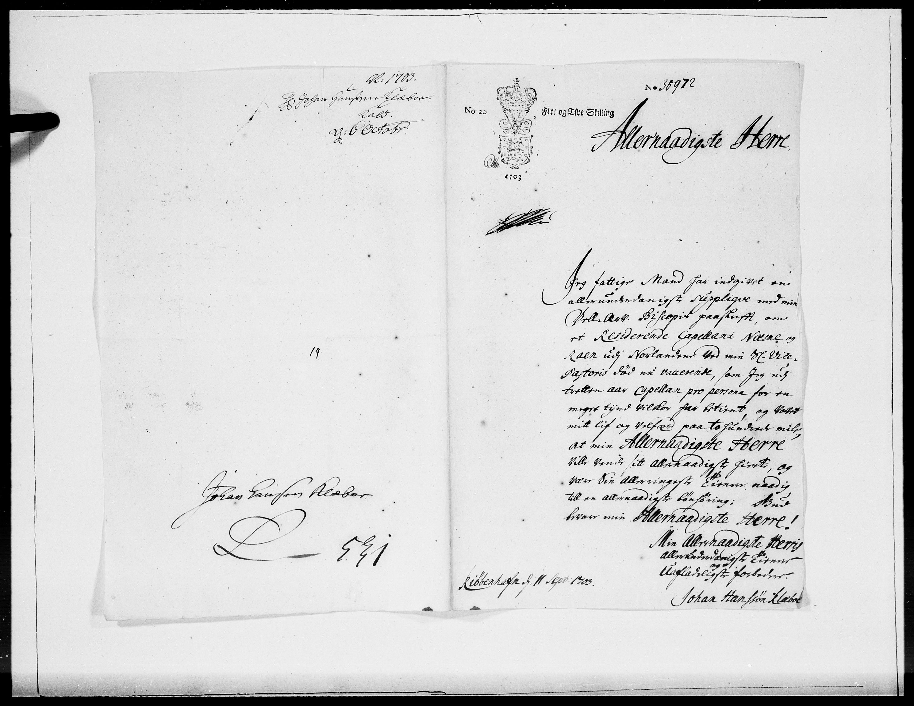 Danske Kanselli 1572-1799, AV/RA-EA-3023/F/Fc/Fcc/Fcca/L0054: Norske innlegg 1572-1799, 1703, p. 459