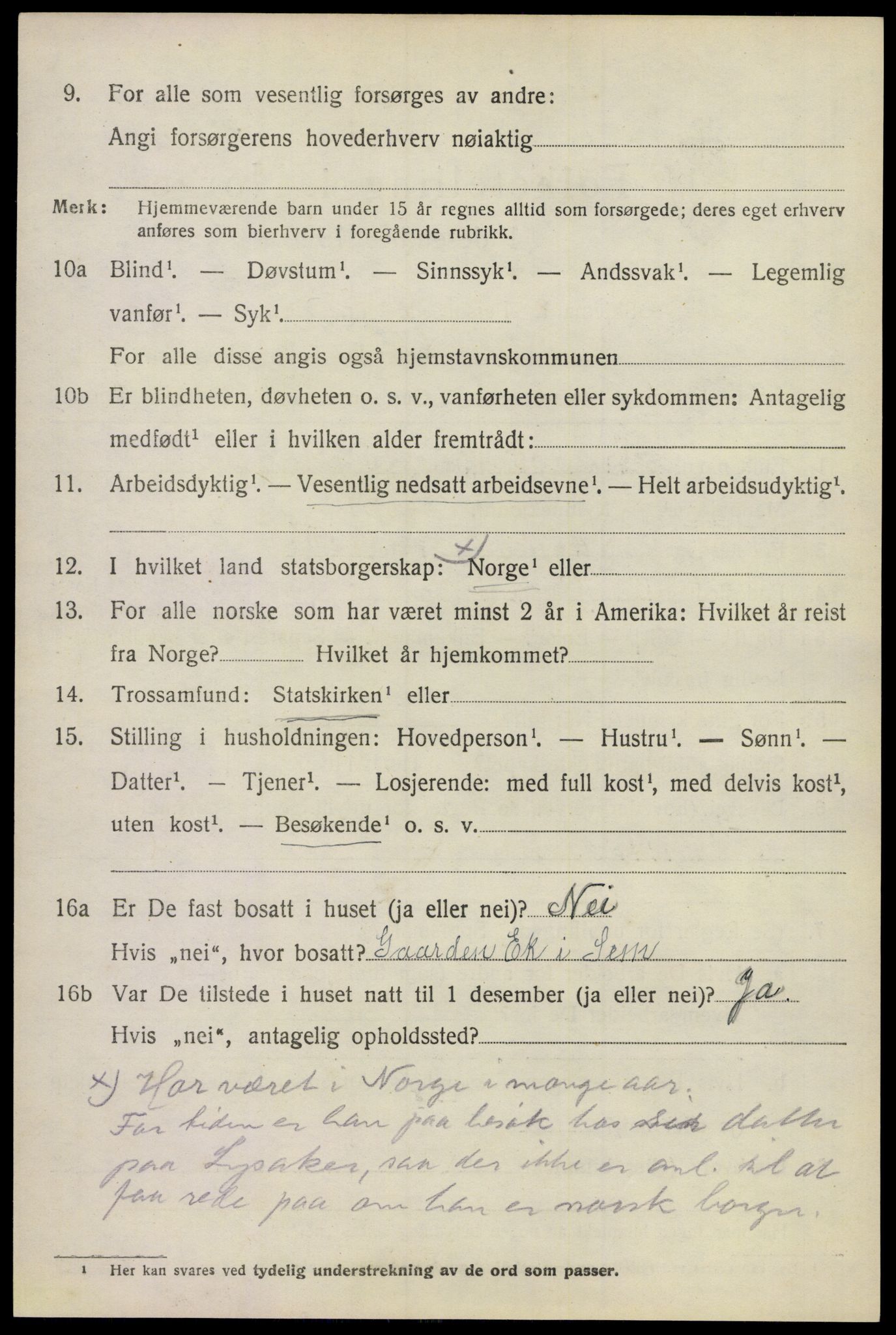 SAKO, 1920 census for Sem, 1920, p. 10800
