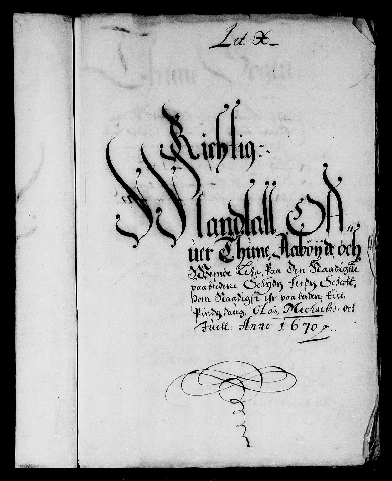 Rentekammeret inntil 1814, Reviderte regnskaper, Stiftamtstueregnskaper, Landkommissariatet på Akershus og Akershus stiftamt, AV/RA-EA-5869/R/Rb/L0068: Akershus stiftamt, 1670