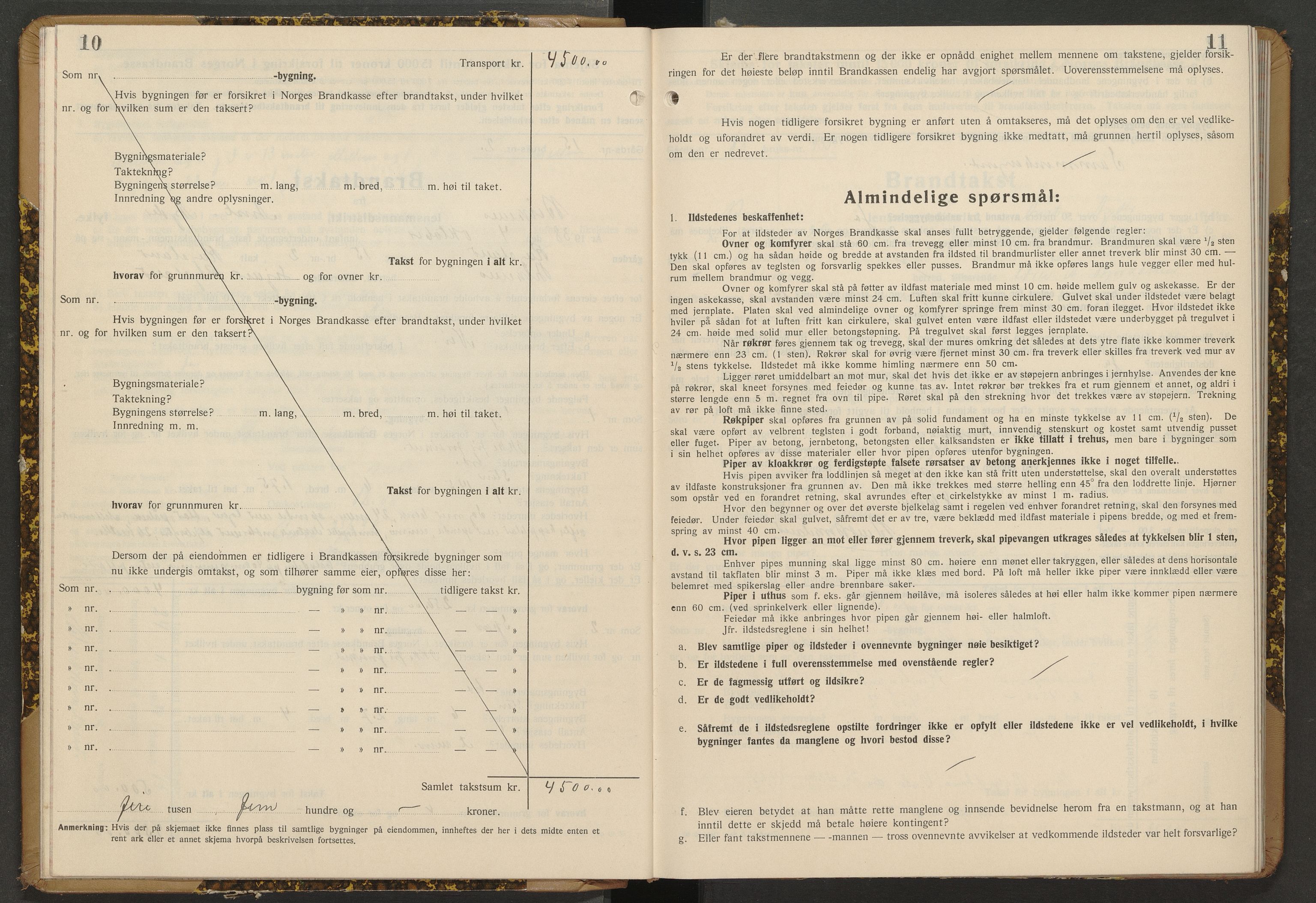 Norges Brannkasse Birkenes, AV/SAK-2241-0005/F/Fa/L0013: Branntakstprotokoll nr. 13 med gårdsnavnregister, 1938-1951