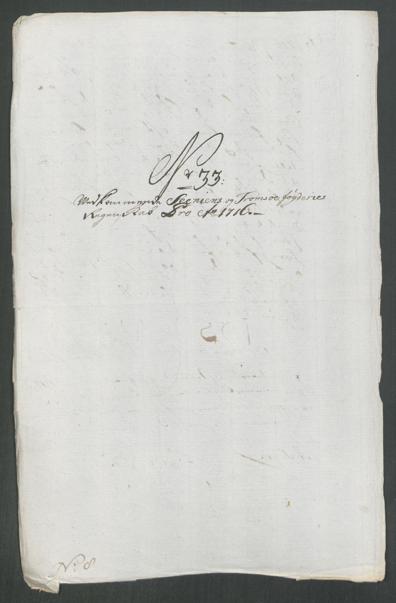 Rentekammeret inntil 1814, Reviderte regnskaper, Fogderegnskap, AV/RA-EA-4092/R68/L4762: Fogderegnskap Senja og Troms, 1716, p. 231