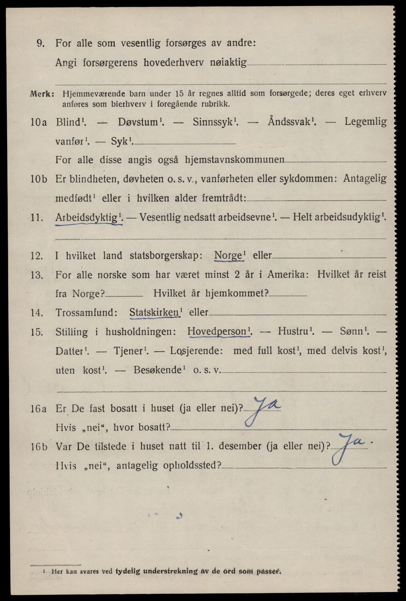 SAST, 1920 census for Håland, 1920, p. 2614