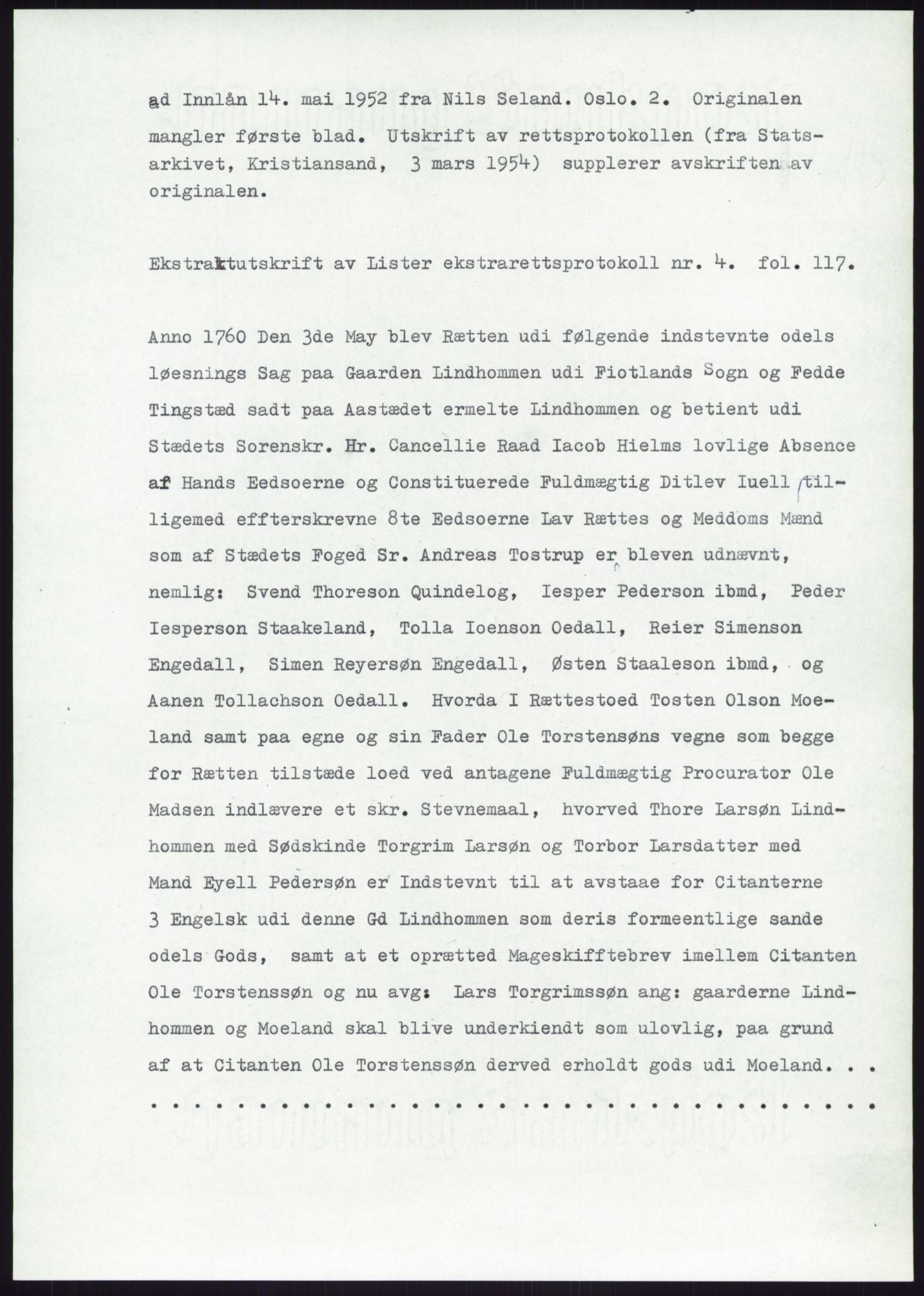 Samlinger til kildeutgivelse, Diplomavskriftsamlingen, AV/RA-EA-4053/H/Ha, p. 2752