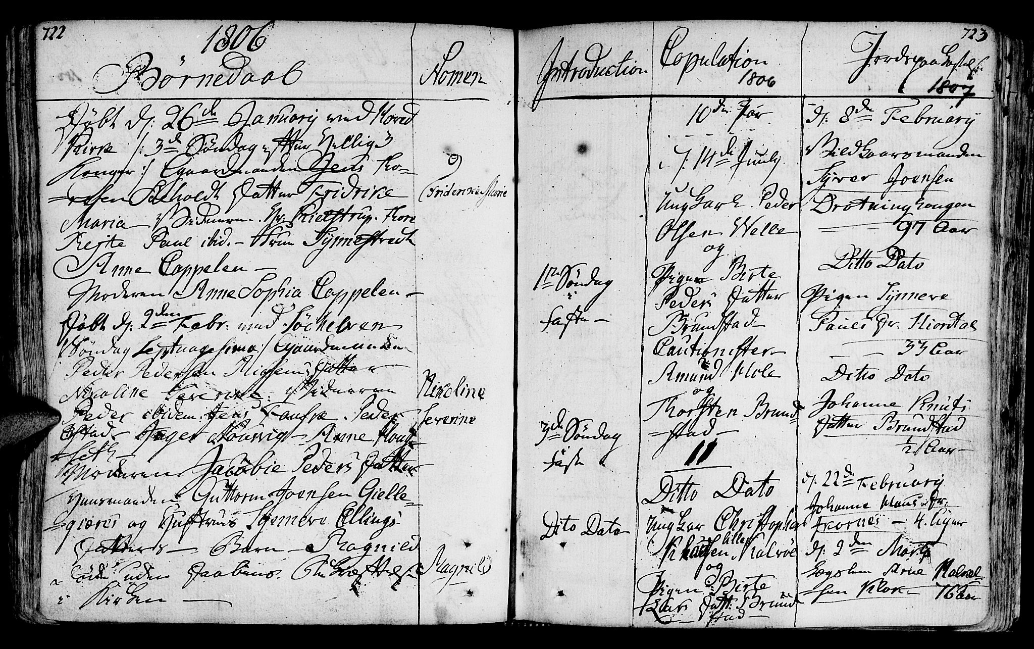 Ministerialprotokoller, klokkerbøker og fødselsregistre - Møre og Romsdal, AV/SAT-A-1454/522/L0308: Parish register (official) no. 522A03, 1773-1809, p. 722-723