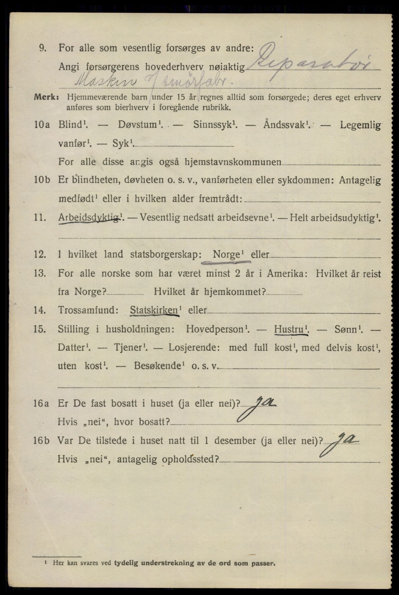 SAO, 1920 census for Kristiania, 1920, p. 296022