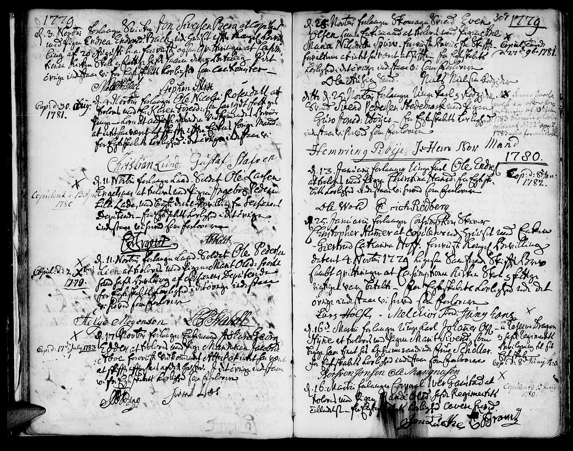 Ministerialprotokoller, klokkerbøker og fødselsregistre - Sør-Trøndelag, SAT/A-1456/601/L0038: Parish register (official) no. 601A06, 1766-1877, p. 309