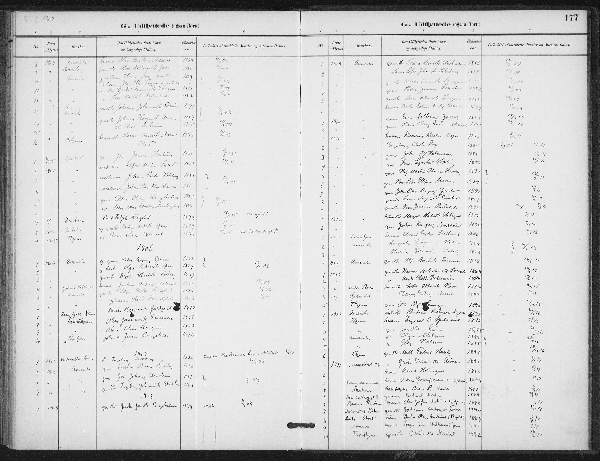 Ministerialprotokoller, klokkerbøker og fødselsregistre - Nord-Trøndelag, SAT/A-1458/714/L0131: Parish register (official) no. 714A02, 1896-1918, p. 177
