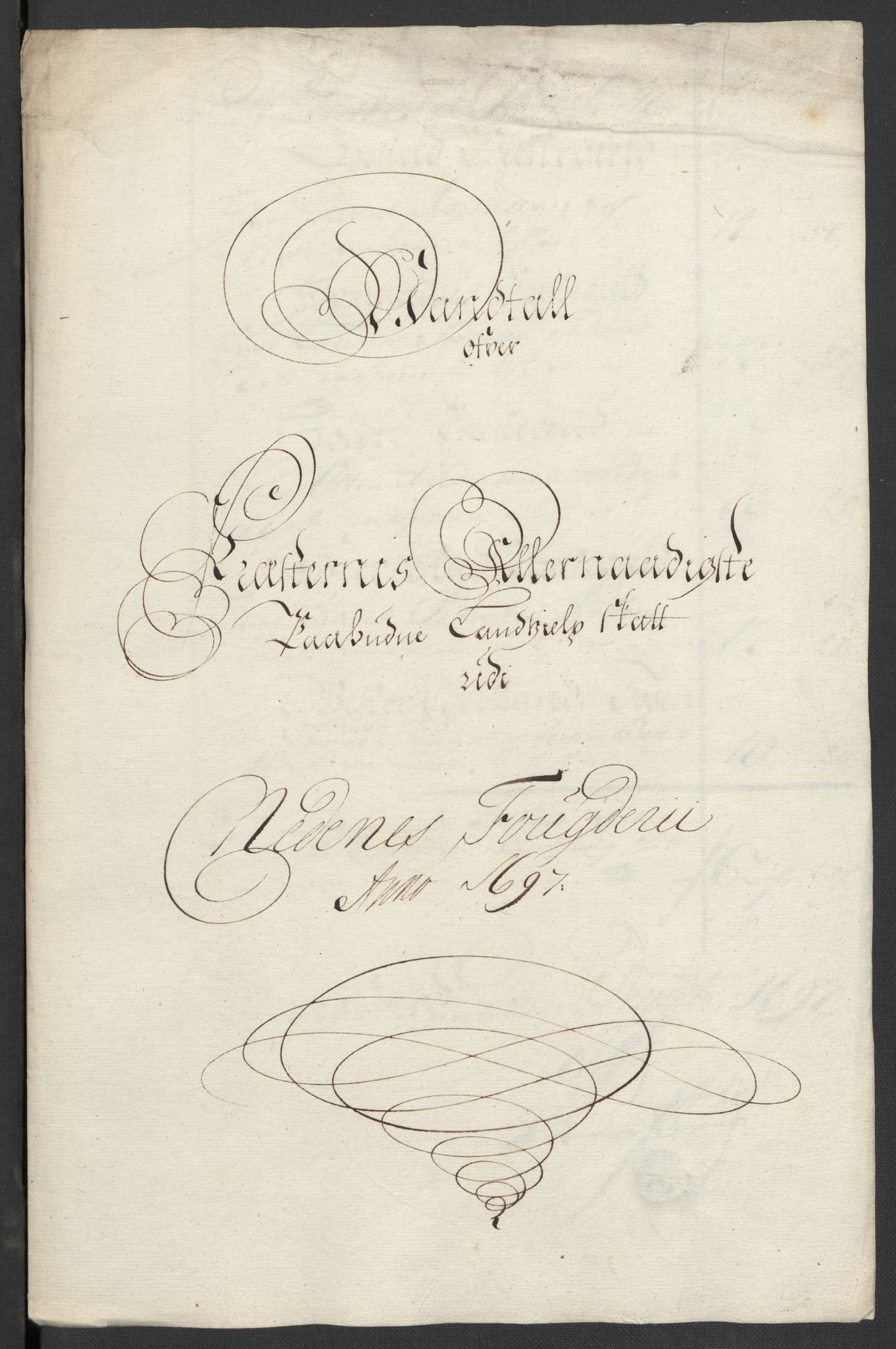 Rentekammeret inntil 1814, Reviderte regnskaper, Fogderegnskap, RA/EA-4092/R39/L2313: Fogderegnskap Nedenes, 1696-1697, p. 167