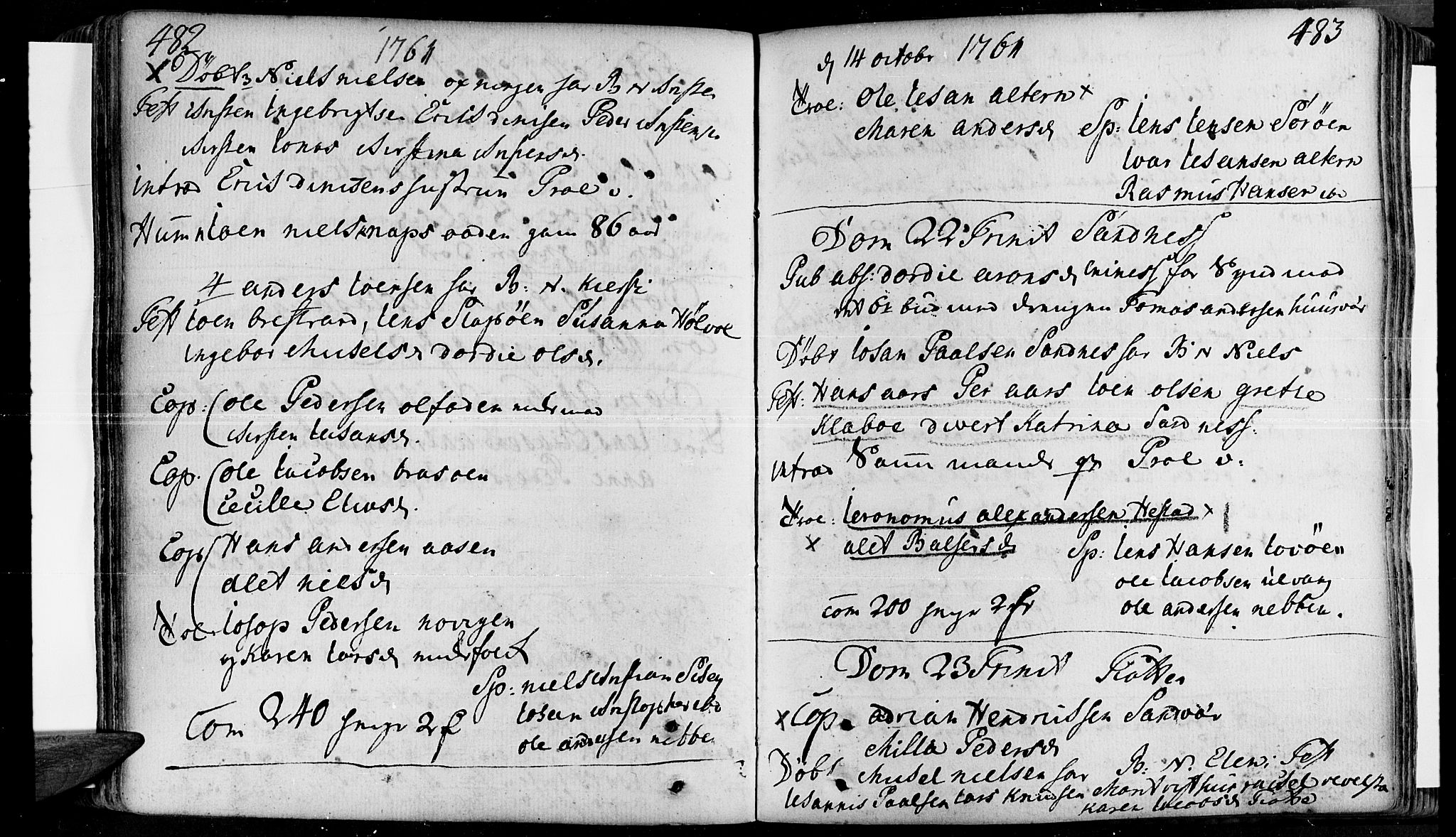 Ministerialprotokoller, klokkerbøker og fødselsregistre - Nordland, SAT/A-1459/830/L0434: Parish register (official) no. 830A03, 1737-1767, p. 482-483